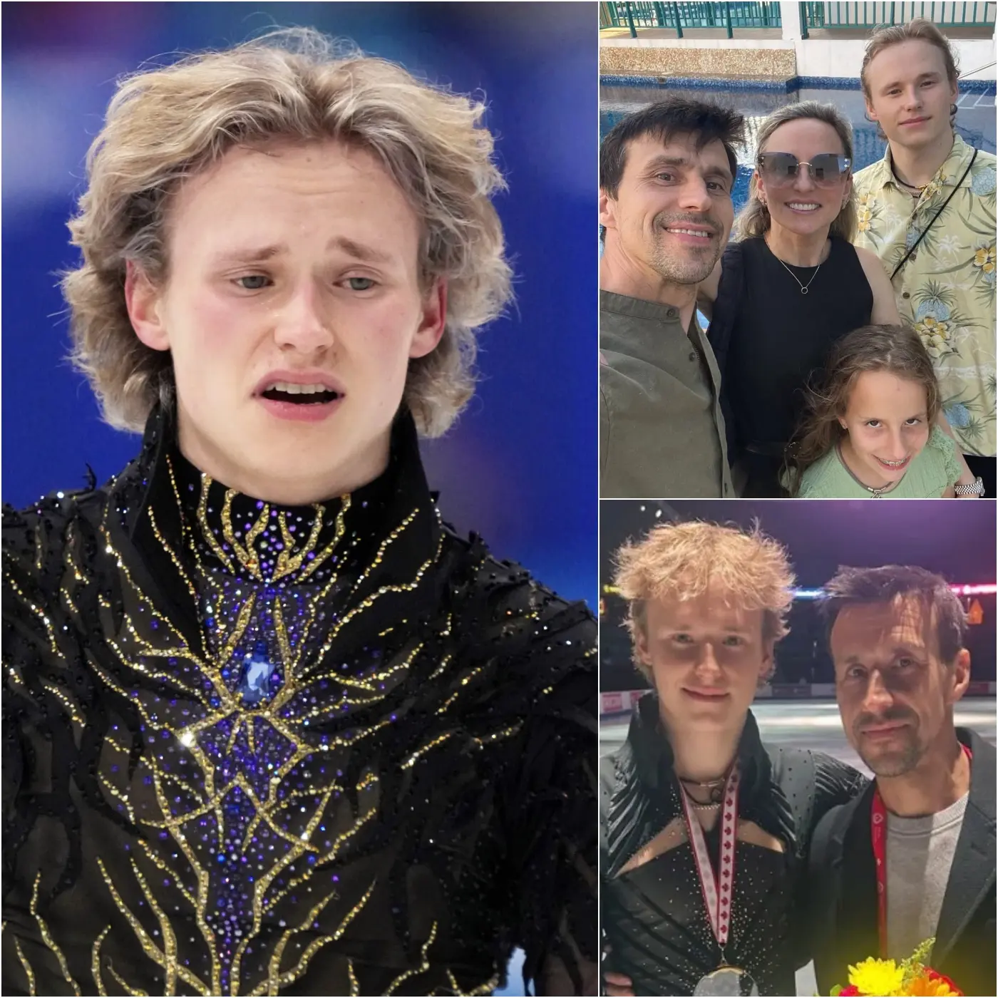 Cover Image for After the jaw-dropping crashes that sent “Quad God” Ilia Malinin spiraling to a stunning 8th-place finish in the men’s singles at Milan-Cortina 2026 — shattering gold-medal dreams in a matter of seconds — the internet erupted. Millions turned their fury toward his father and coach, Roman Skorniakov, accusing him of standing cold and stone-faced in the kiss & cry as his son’s Olympic moment collapsed in real time.