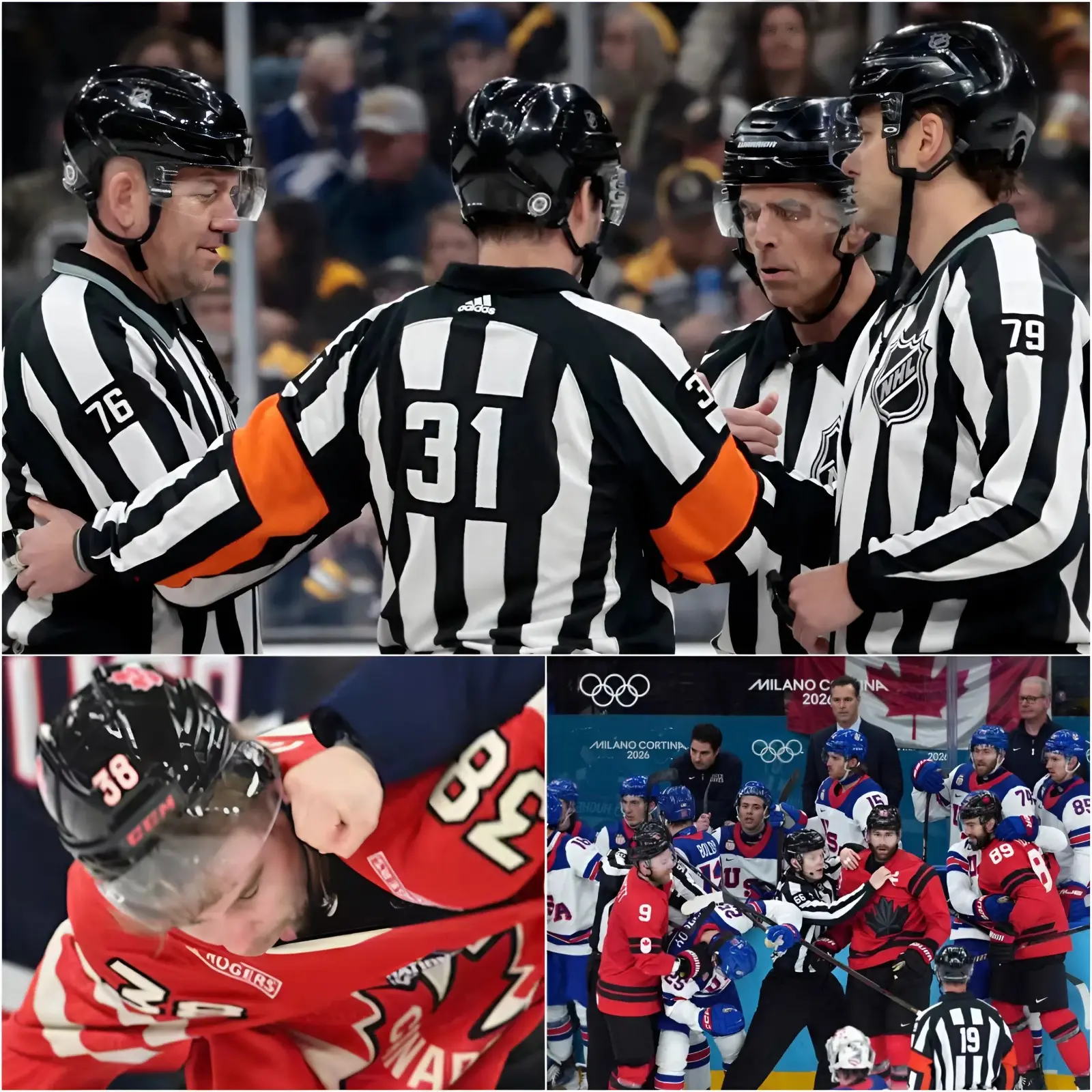 Cover Image for Hockey Bombshell: The IIHF suddenly fired 3 referees who officiated the men’s hockey gold medal game between Team USA and Team Canada at the Milano Cortina 2026 Winter Olympics due to their involvement in the largest bribery scandal in Olympic hockey and IIHF history. And the initial statements from the referees have also been revealed.