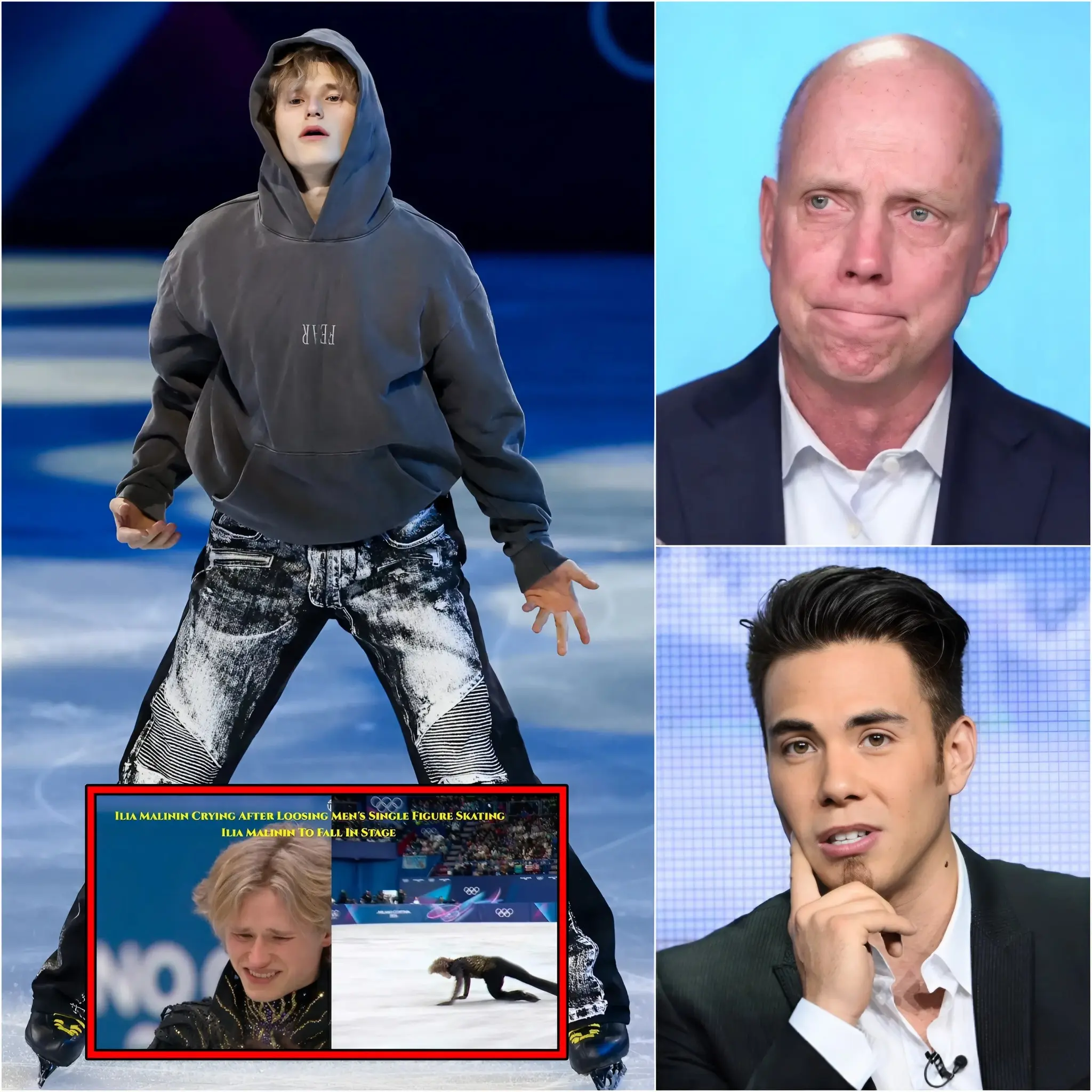 Cover Image for BREAKING — 10 MINUTES AGO: Ilia Malinin’s stunning downfall at the 2026 Winter Olympics has triggered an earthquake inside the skating elite. Scott Hamilton, Apolo Ohno, and Kurt Browning finally addressed the disaster—and their words cut deeper than expected. Beneath the polished praise lurked ominous undertones about silent dangers, unchecked risks, and the brutal cost of chasing quadruple history. Fans are demanding answers: Did relentless hype push him past the edge? Was there a critical miscalculation no one caught in time? Or did something unfold off the ice that changed everything… 👇