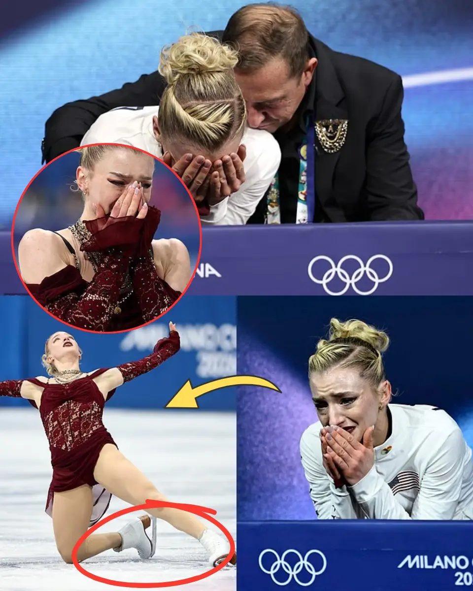Cover Image for 🔥 😭⚠️ NATIONAL SH0CK: Team USA’s Trailblazer BURIED in tears! 📉 Amber Glenn suffers a DISMAL Olympic defeat WHEN… 🇺🇸🚫 “THEY DESTROYED HER,” says a devastated coach as she hints at a PERMANENT exit. 🥀🚨