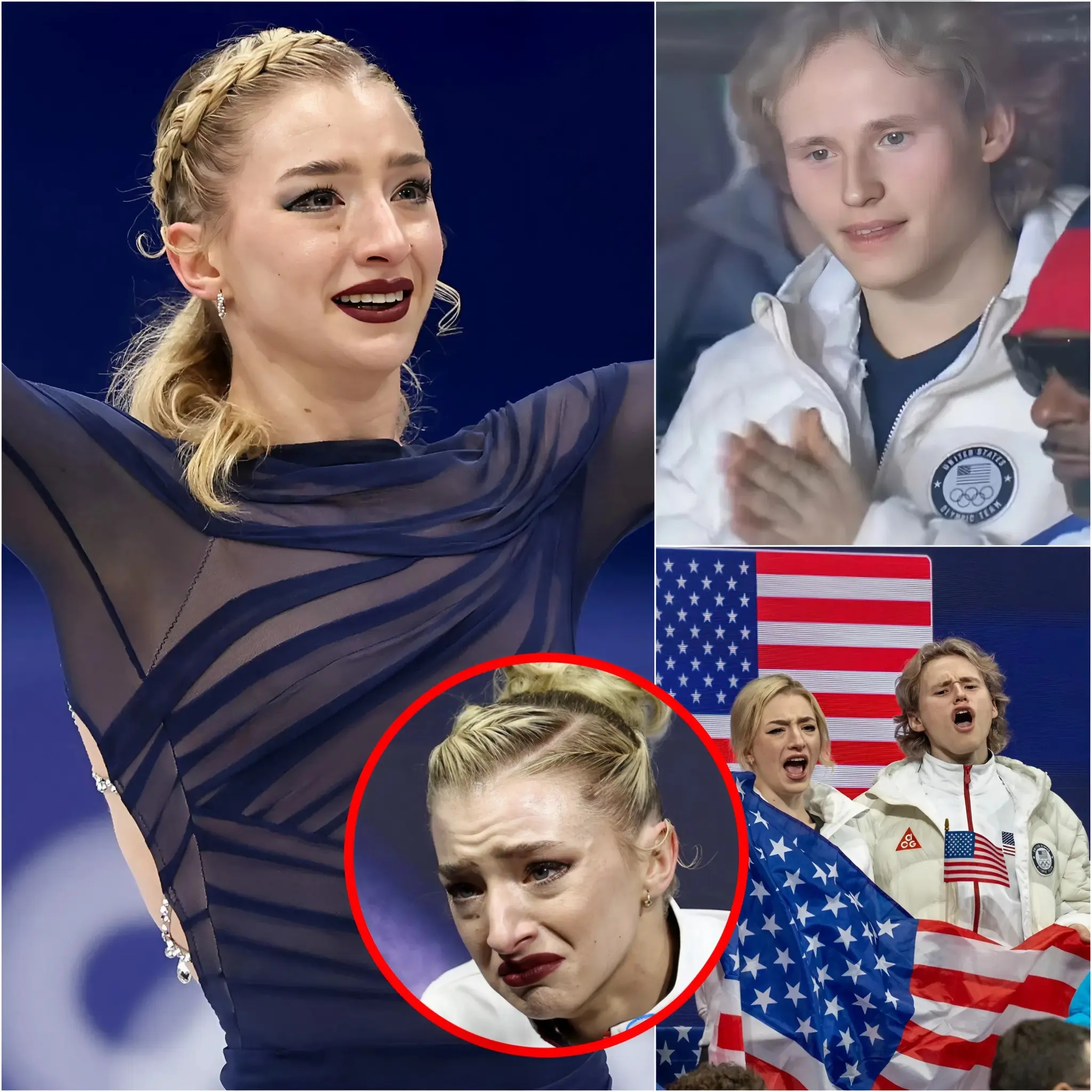Cover Image for “IT WAS ONLY ONE SENTENCE…” After Amber Glenn’s devastating stumble in the Women’s Short Program left her in tears under the blinding Olympic lights, Ilia Malinin didn’t rush to the cameras — he moved in silence. While the world dissected every misstep and replayed her heartbreak on loop, he slipped behind the curtain and delivered a message that cut through the noise: slow down, breathe, and never let one skate write your story. Viewers saw the anguish etched across the ice, but they didn’t see the quiet exchange that followed — the steady voice, the reassuring presence, the words that may have saved her night. In an arena obsessed with scores and medals, this was the raw, human moment no judge could quantify. What he whispered next — and how she answered — is something fans are still talking about.