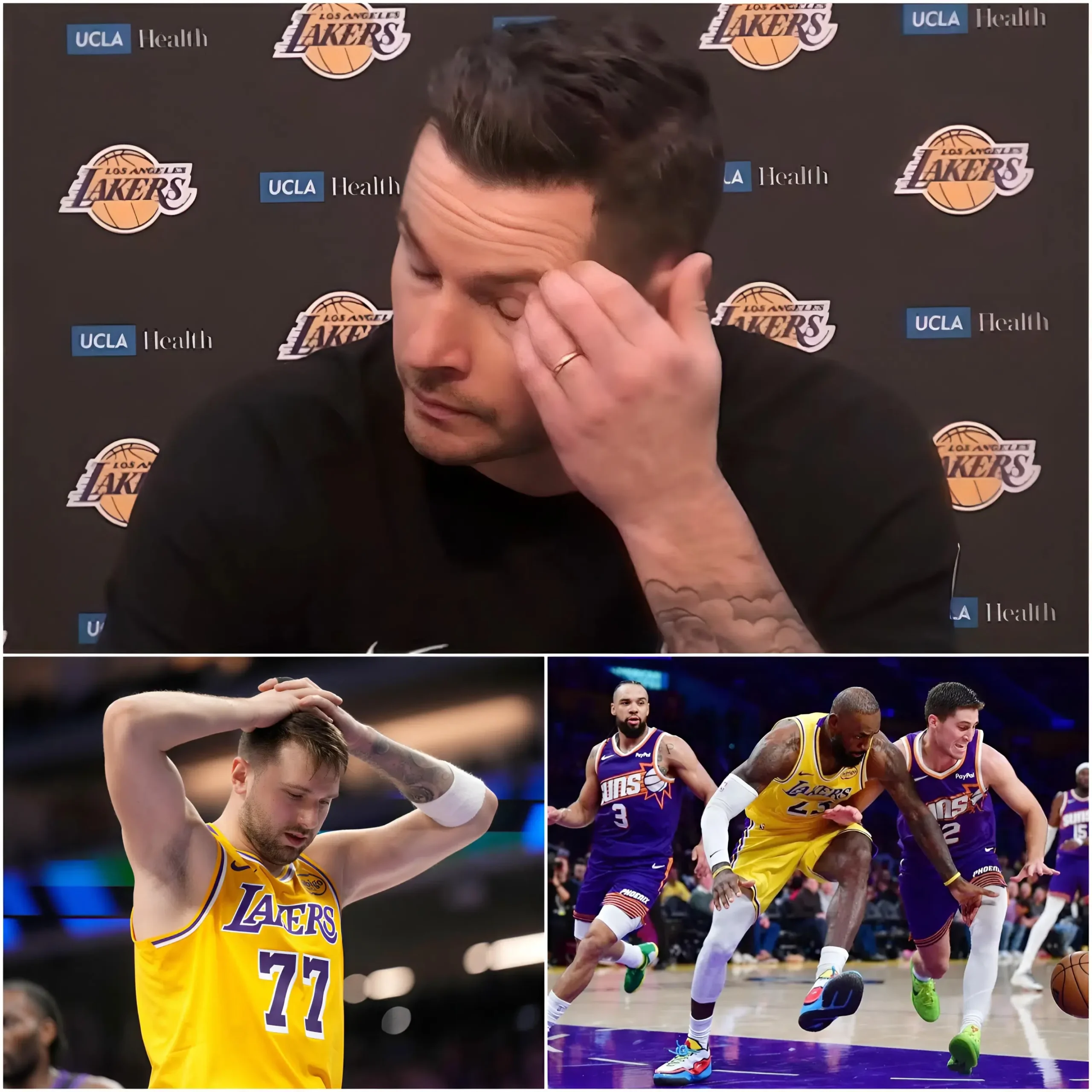 Cover Image for 🔴🚨 “I owe everyone an apology because I haven’t been a good coach…” — JJ Redick shared in a rare, emotional moment following the Lakers’ third consecutive loss. But the detail he revealed right afterward left the entire room in silence and brought millions of NBA fans to tears.