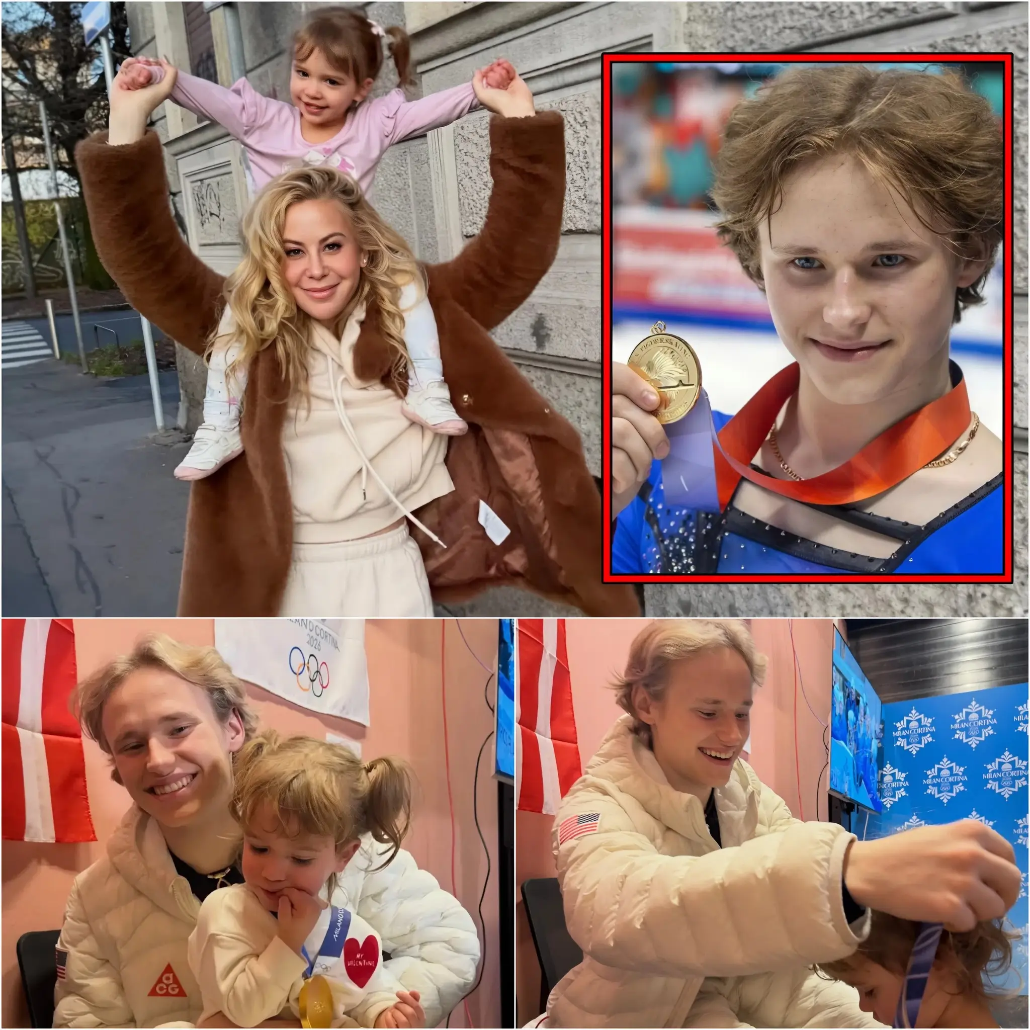 Cover Image for “THIS MOMENT 🥺” Ilia Malinin Shocks The Olympic World After Placing His Gold Medal On Tara Lipinski’s 2-Year-Old Daughter In A Heart-Stopping Gesture No One Was Prepared For