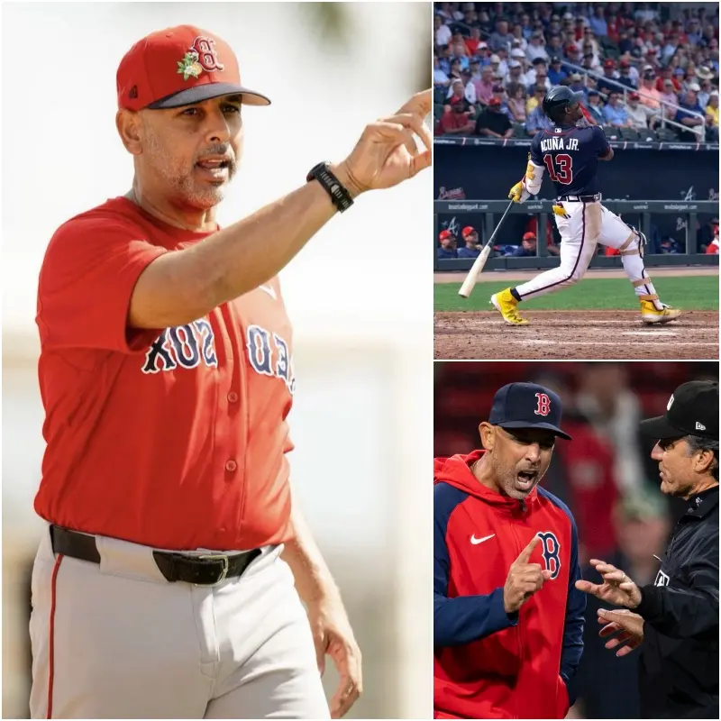 Cover Image for BREAKING NEWS: Red Sox coach Alex Cora publicly called on the American Baseball League (AL) to conduct a doping test on Ronald Acuña Jr. immediately after the Red Sox’s 8-15 loss to the Atlanta Braves in the spring playoffs. When the results were released, everyone was stunned… including Alex Cora himself, who immediately issued a surprising statement.