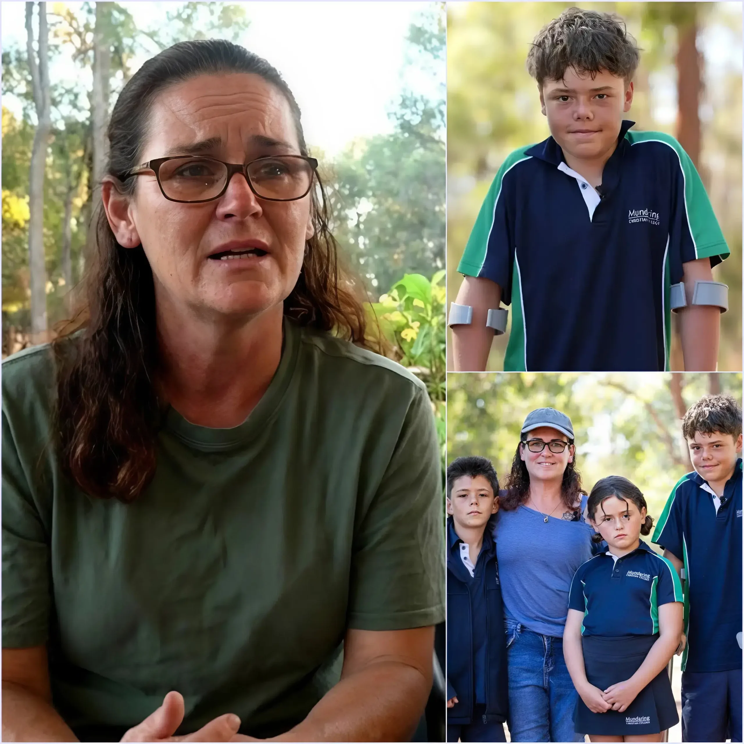 Cover Image for SAD NEWS 😢 Just 30 minutes ago, Joanne Appelbee, mother of 13-year-old Austin Appelbee, who swam 4 kilometers in nearly four hours through the turbulent waters of Quindalup to save his mother and two siblings, shocked everyone with the announcement that Austin Appelbee is now… Read the full story below 👇