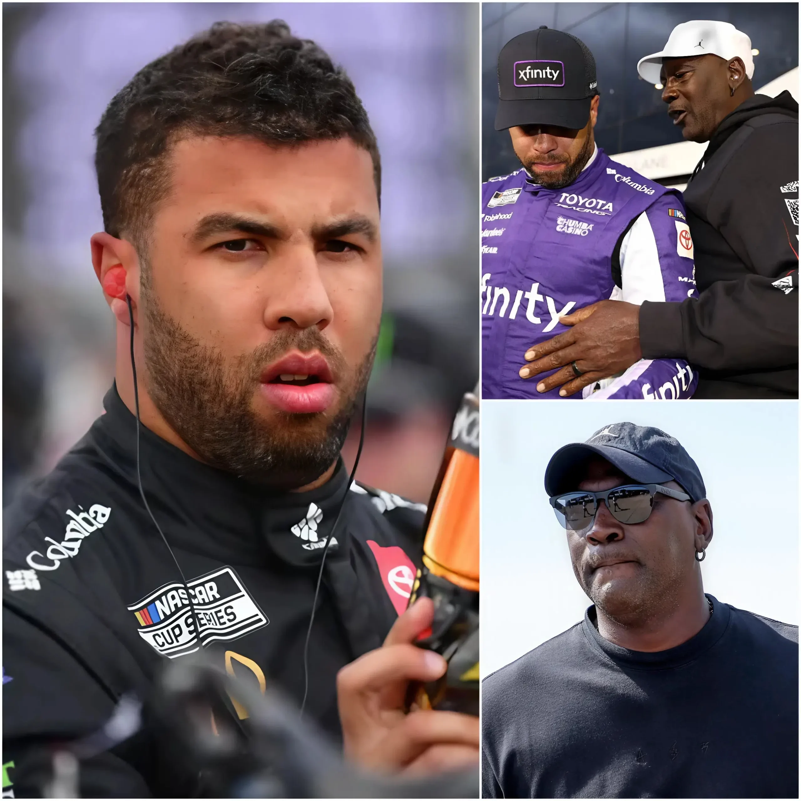 Cover Image for ❤️🚨 “Pay me what I’m worth — or I walk.” Insiders reveal that Bubba Wallace had a tense conversation with Michael Jordan, demanding a new contract that would place his salary above Kyle Larson’s. Otherwise, he was reportedly prepared to leave 23XI Racing in search of a new team. The discussion was described as “anything but comfortable.” Wallace is said to have put everything on the table — his ambition, his status, and his commercial value. But what truly sent shockwaves through NASCAR wasn’t the bold demand… It was Michael Jordan’s icy response. Just one short, decisive sentence — enough to leave Wallace completely speechless.