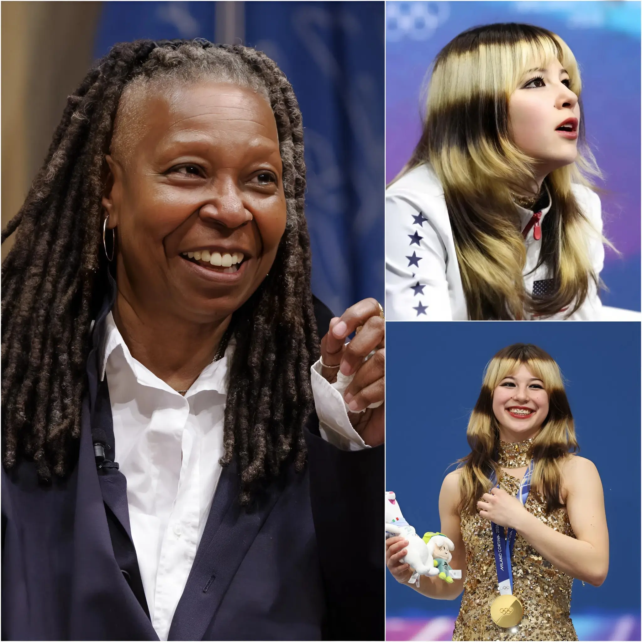 Cover Image for “WE ARE NOT HERE TO CELEBRATE YOUR PRIDE”: Whoopi Goldberg is facing intense backlash after controversial remarks directed at Olympic figure skating champion Alysa Liu during a recent episode of The View. The comments, which many viewers interpreted as offensive and inappropriate, sparked widespread outrage online — especially given Liu’s gold medal victory at the 2026 Winter Olympics and her achievements representing the United States. Within hours, social media campaigns calling for a boycott of the program gained momentum, and reports suggested the show could face significant financial repercussions after Alysa Liu released a strongly worded public response. 👇