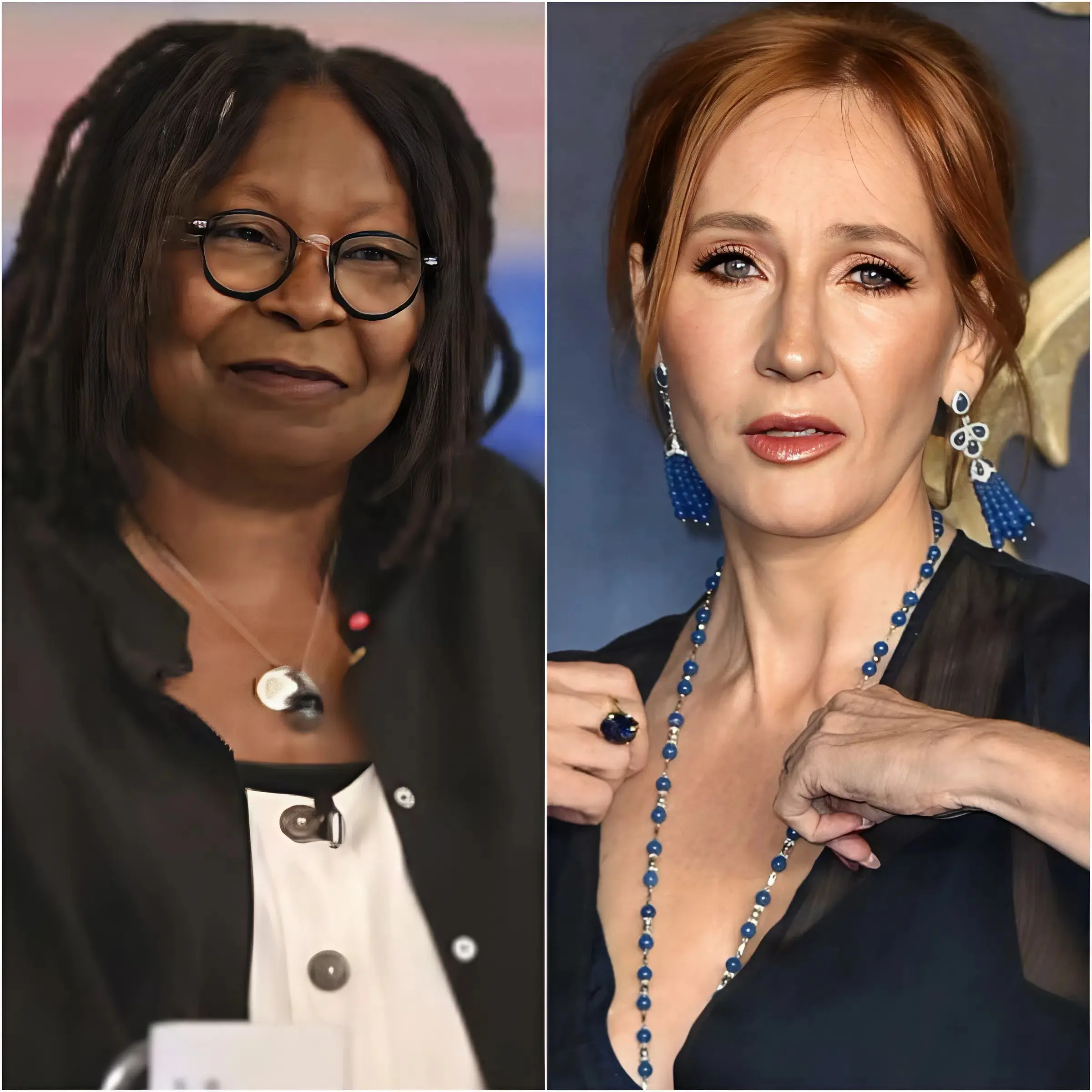 Cover Image for “If it weren’t for that book, you would be nothing. Don’t act like you’re the center of this universe.” Whoopi Goldberg reportedly made the statement, sparking outrage within the film studio. She appeared dismissive of the ongoing global popularity of Harry Potter, originally written by J.K. Rowling, and suggested that Rowling’s public statements about gender issues were insincere and performative. Less than ten minutes later, J.K. Rowling responded with a brief but razor-sharp reply that left Whoopi Goldberg momentarily speechless and ignited a storm of reactions across social media platforms.