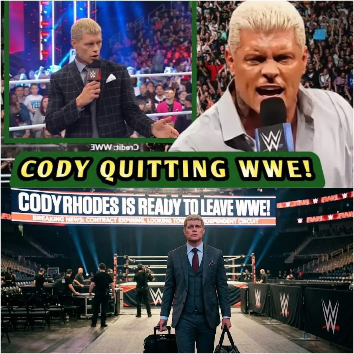 Cover Image for CODY RHODES IS READY TO LEAVE WWE!. 👇👇