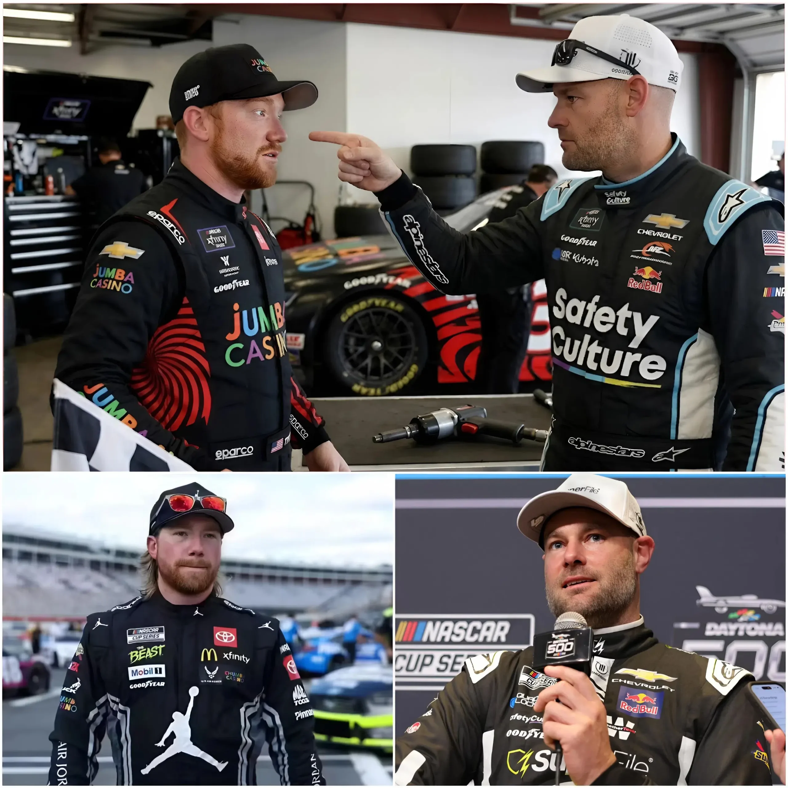 Cover Image for 🔥 “ALL LIMITS HAVE BEEN CROSSED!” Shane van Gisbergen suddenly stormed toward Tyler Reddick’s team area, his eyes blazing with anger. He accused his rival of using an “illegal system,” something he insisted “should never appear on a NASCAR-legal car.” Within minutes, the No. 45 car was ordered to be pushed into the technical inspection area. Officials quickly sealed off the zone, media were held back, and other teams watched in tense silence. But the real climax erupted when a short audio clip from the cockpit suddenly leaked online. Those 15 seconds — according to people who heard it — contained details powerful enough to completely change the course of the story.