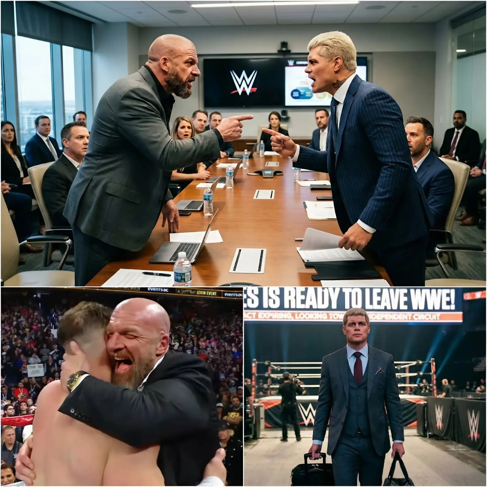Cover Image for BREAKING NEWS 🚨 Cody Rhodes declares he will leave WWE forever after an irreconcilable conflict with Triple H! 👇