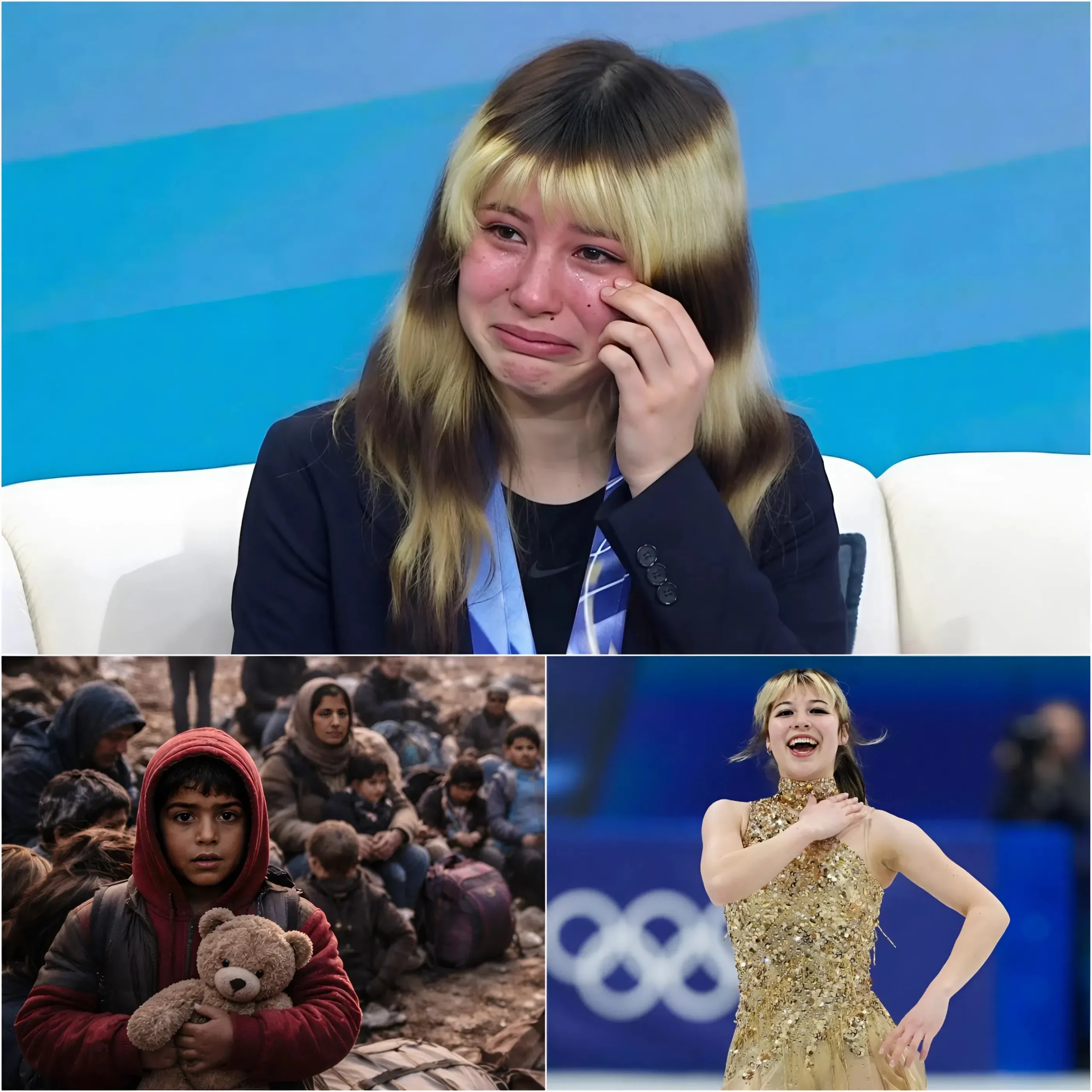 Cover Image for “🌍💔 I can’t stay silent any longer… Today, as I see the conflicts continuing in the Middle East, my heart aches deeply. As an athlete, all I wish for is peace so that everyone – especially children – can live happily without fear.” Alysa Liu BREAKS DOWN IN TEARS ON LIVE TELEVISION – REVEALS THE “HORRIFYING” SITUATION SHE IS FACING WHILE THE U.S. IS IN A CRITICAL STATE! Alysa Liu revealed that she may miss the World Figure Skating Championships 2026 for a shocking reason… She begged fans to pray, Liu covered her face and cried, the microphone fell onto the table, and the entire press room fell completely silent.