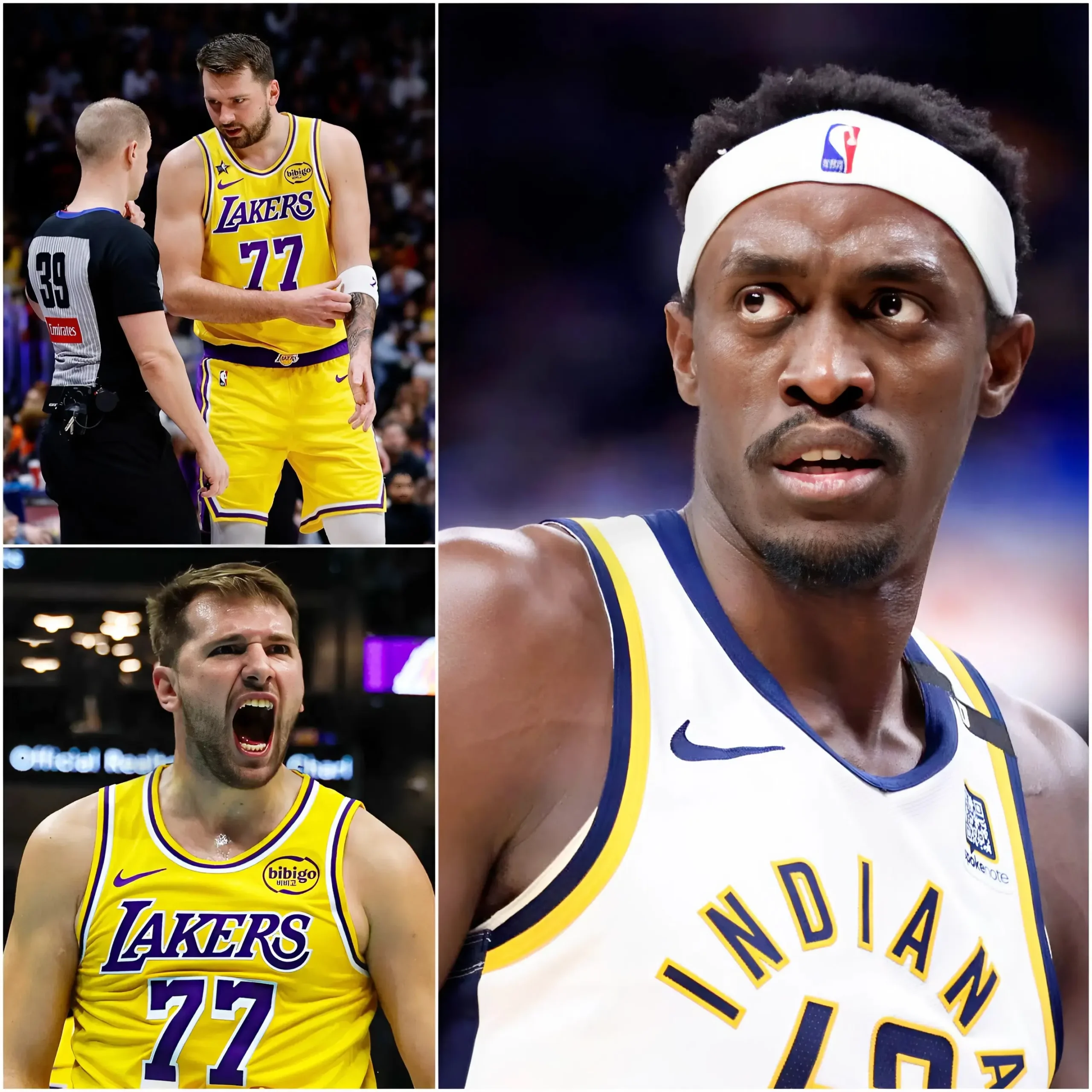Cover Image for 💥 “The shame of the NBA,” Pascal Siakam directly insulted Luka Dončić, claiming that Dončić was flopping to waste time and disrupt the rhythm of the Indiana Pacers.