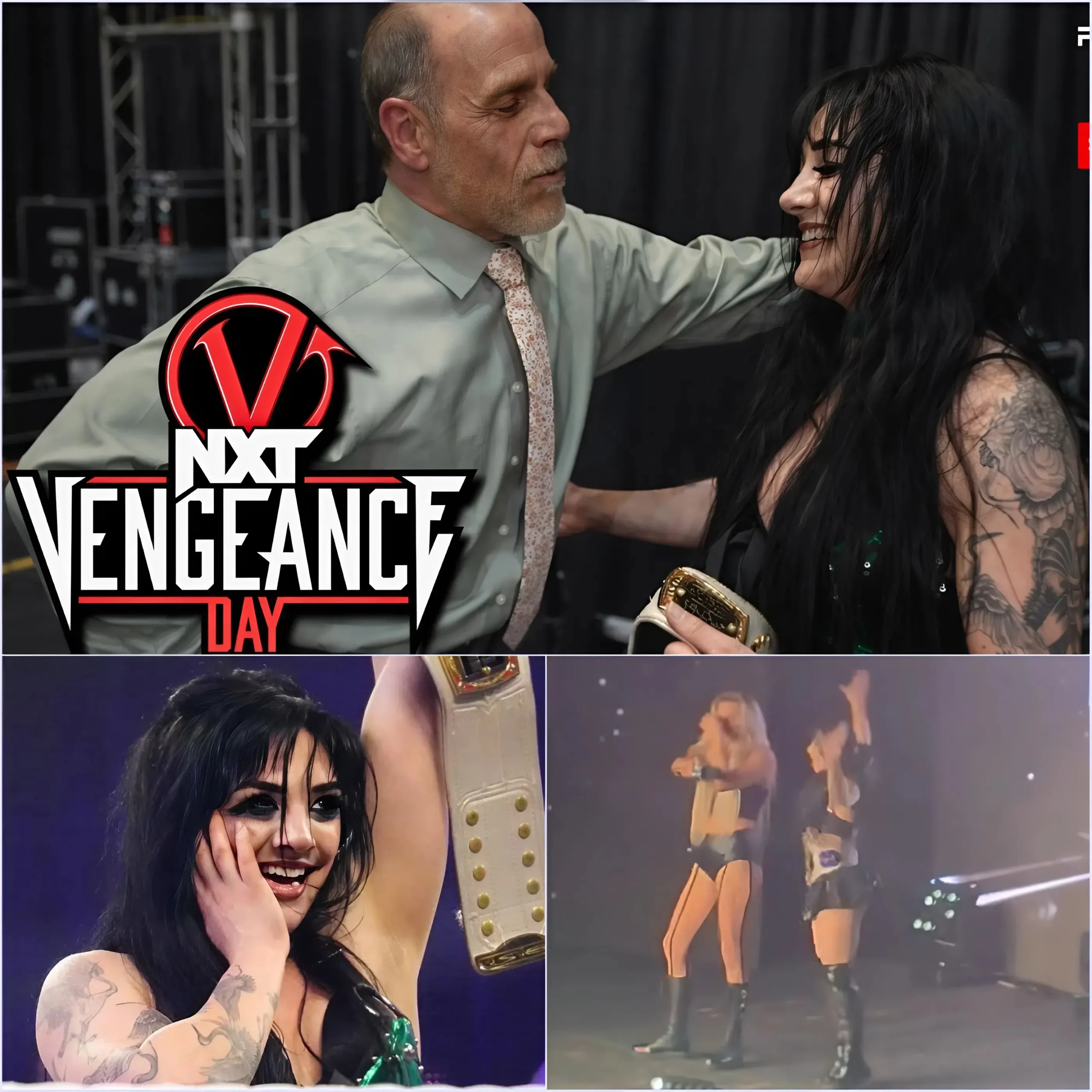 Cover Image for TATUM PAXLEY’S EMOTIONAL TITLE WIN CELEBRATION WITH SHAWN MICHAELS AT NXT VENGEANCE DAY! 👇