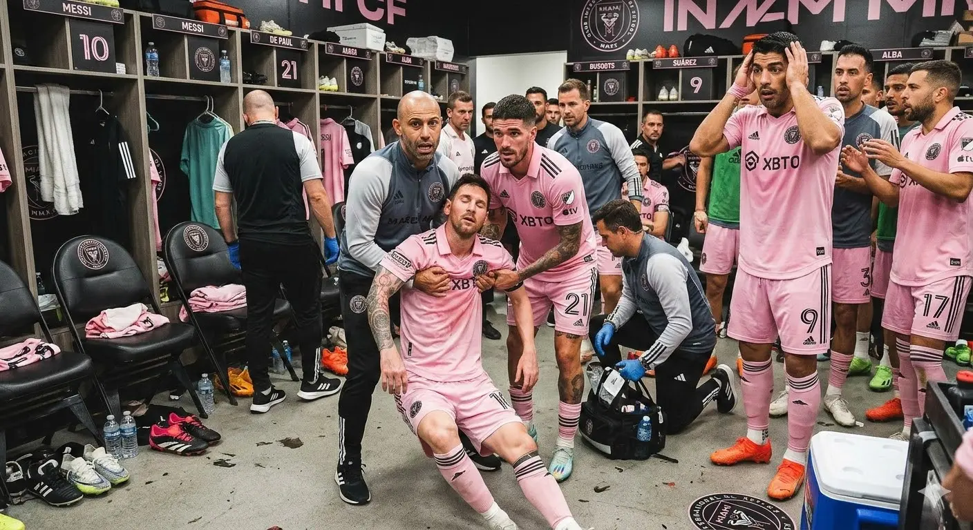 Cover Image for 🚨 15 MINUTES AGO: Panic and concern spread throughout the locker room of Inter Miami CF over the health condition of an important star player… See details below!!!