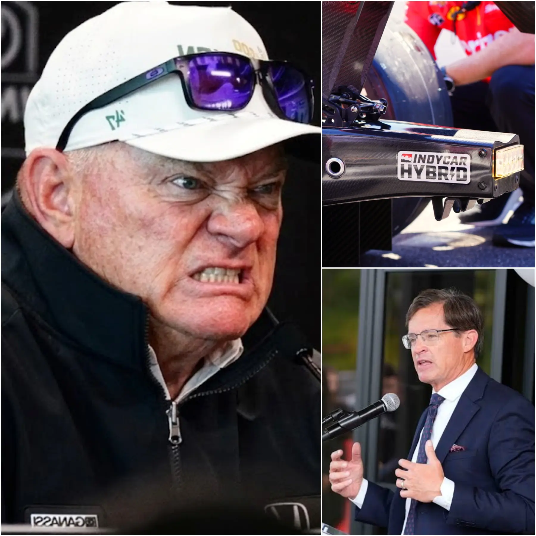 Cover Image for “THEY CHEATED!” Chip Ganassi Racing accuses Team Penske of cheating by using modified shock absorbers that did not meet regulations before the Indianapolis 500 race.