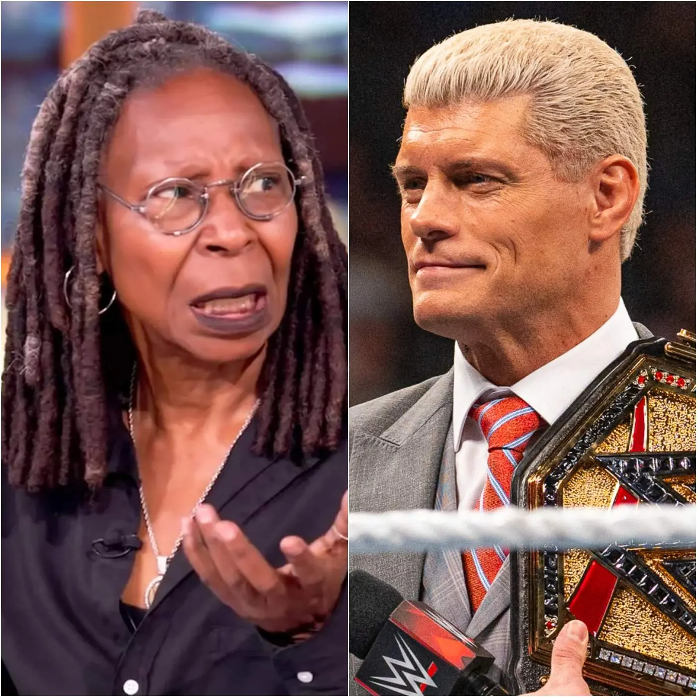 Cover Image for “HE’S JUST A WRESTLER.” That was what Whoopi Goldberg said — just seconds before the entire studio fell into stunned silence, and Cody Rhodes responded with a moment of clarity that no one in the room expected.