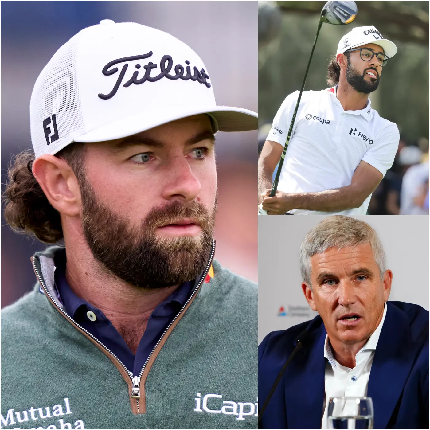 Cover Image for 🔴 “HE CHEATED” — Cameron Young accused Akshay Bhatia of using ILLEGAL technology on his equipment during the Arnold Palmer Invitational.