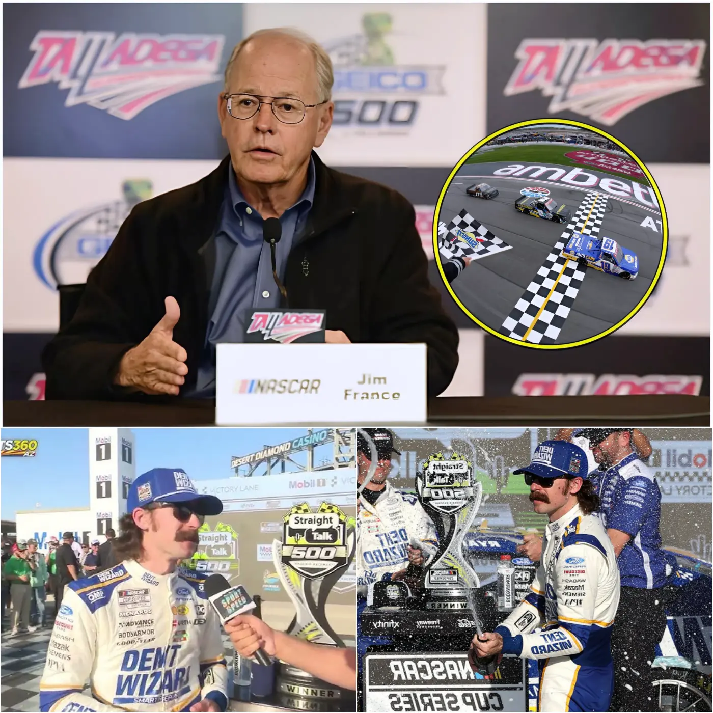 Cover Image for 🔥 NASCAR CEO Jim France has stunned everyone by breaking the silence, announcing that a formal request has been made to review Ryan Blaney’s results after several drivers accused him of doping before the 2026 Phoenix Raceway race. France called for doping tests to restore fairness to the competition.