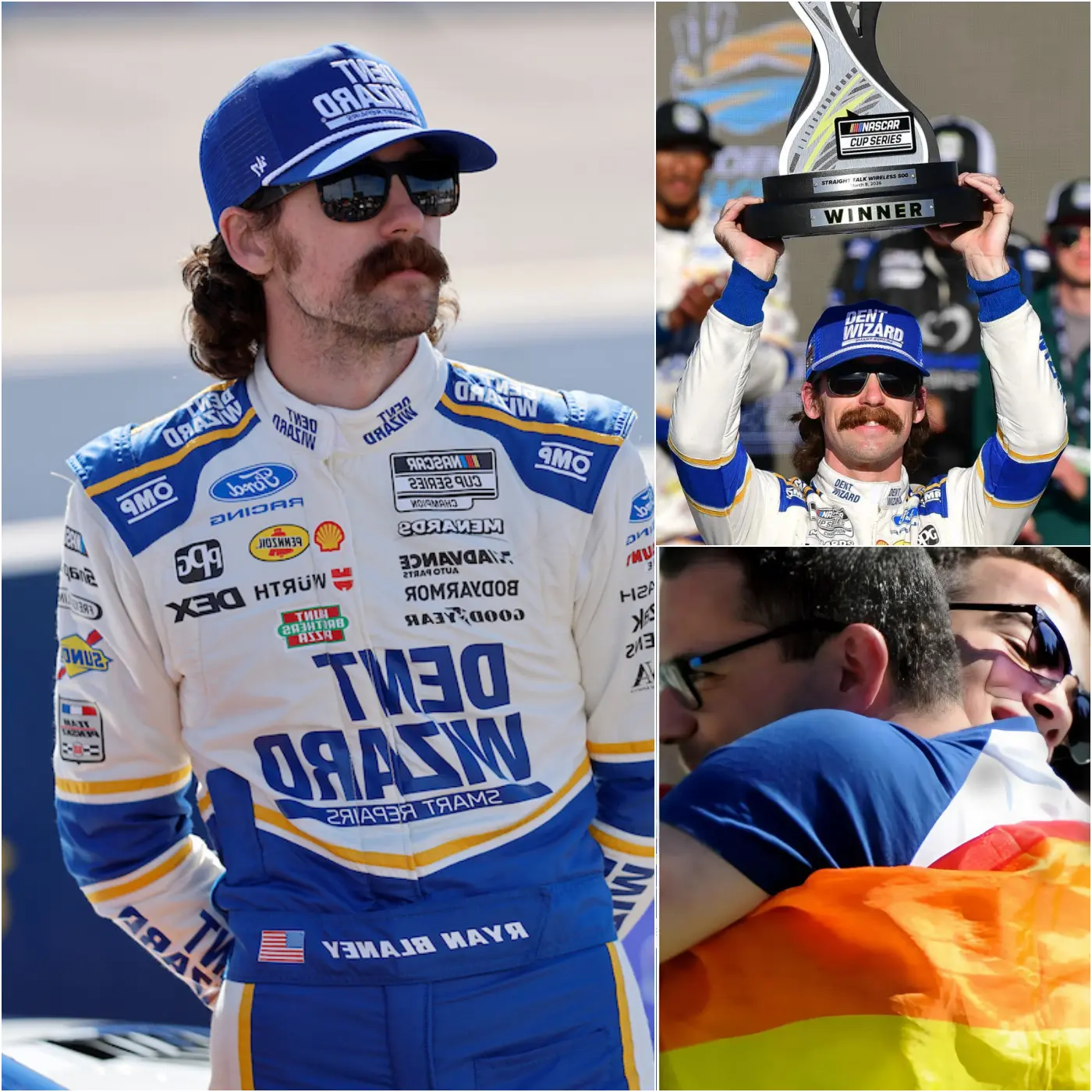 Cover Image for BREAKING NEWS: NASCAR star Ryan blaney has rocked the racing world by refusing to wear a rainbow-themed helmet honoring the L.G.B.T.Q community