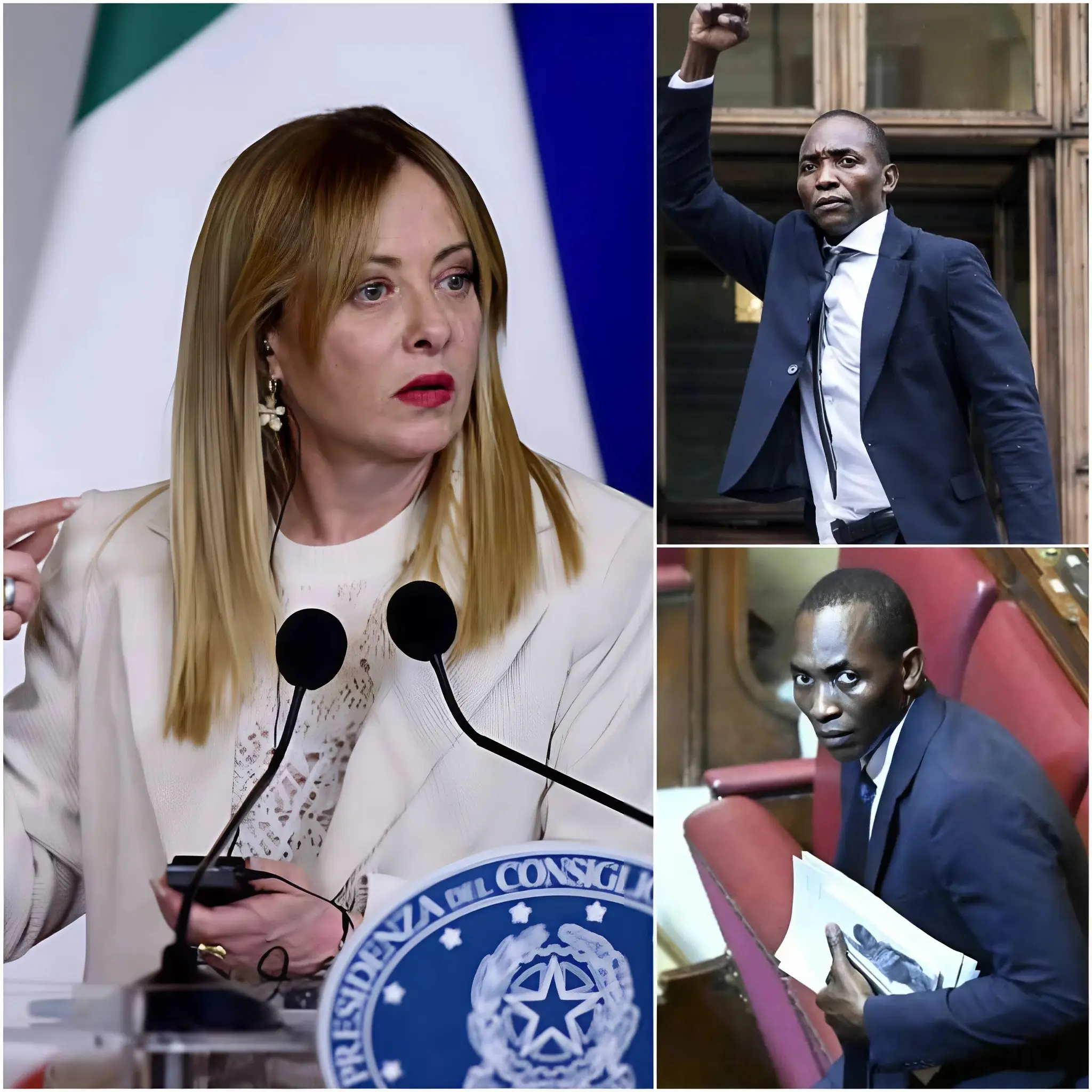 Cover Image for Scandal in Parliament! The face-to-face meeting between Soumahoro and Meloni ended in total chaos