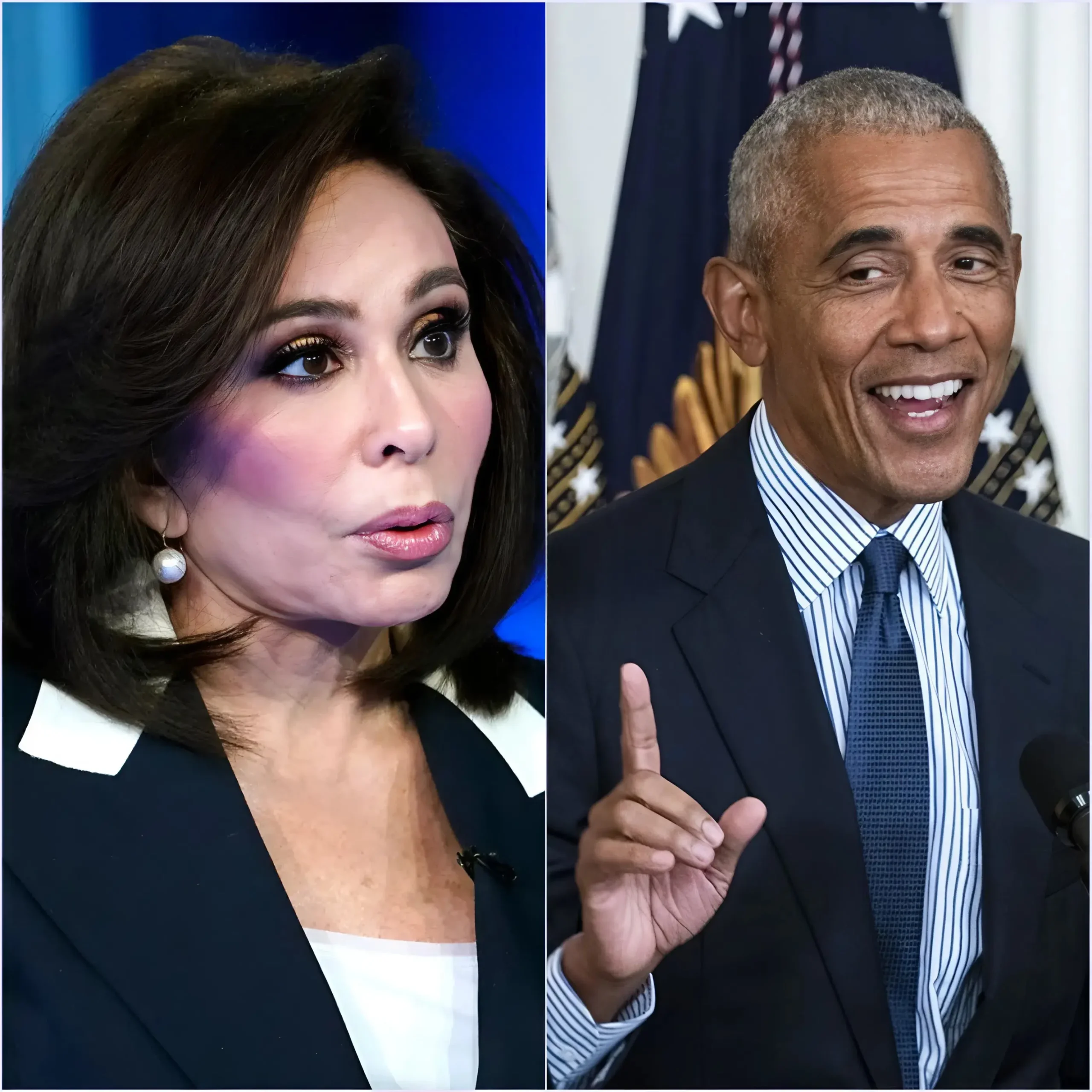 Cover Image for 🚨 “WASHINGTON TREMBLES AS OBAMA’S HORRIBLE SECRETS ARE EXPOSED!” — Jeanine Pirro has just released documents accusing Barack Obama of being the hidden “architect” behind the entire 2016 “Russia interference” plot, demanding an immediate federal investigation.