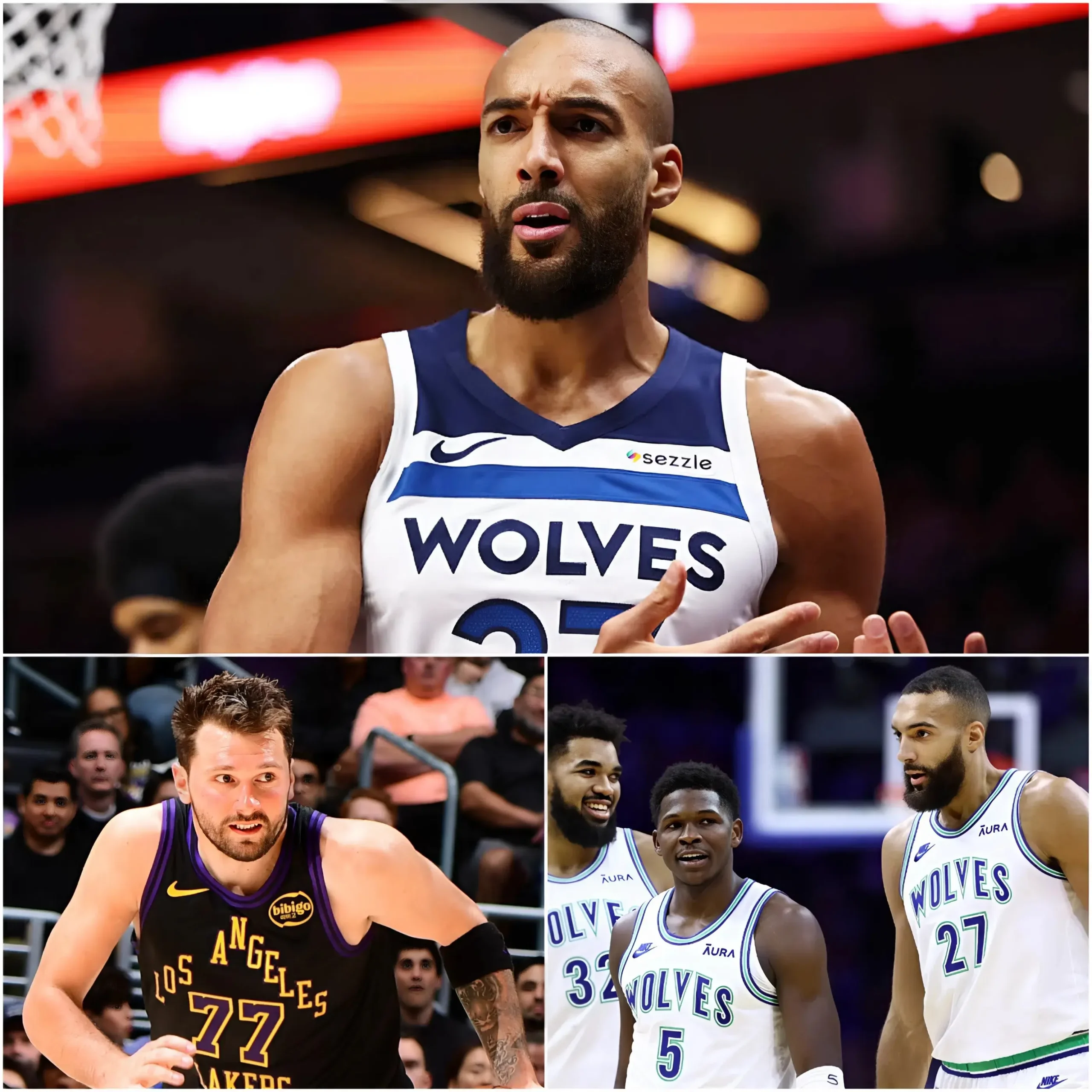 Cover Image for 🔴 “HE CHEATED AND I HAVE PROOF” — Rudy Gobert accused Luka Dončić of using illegal technology to secure a victory on the Los Angeles Lakers home court.