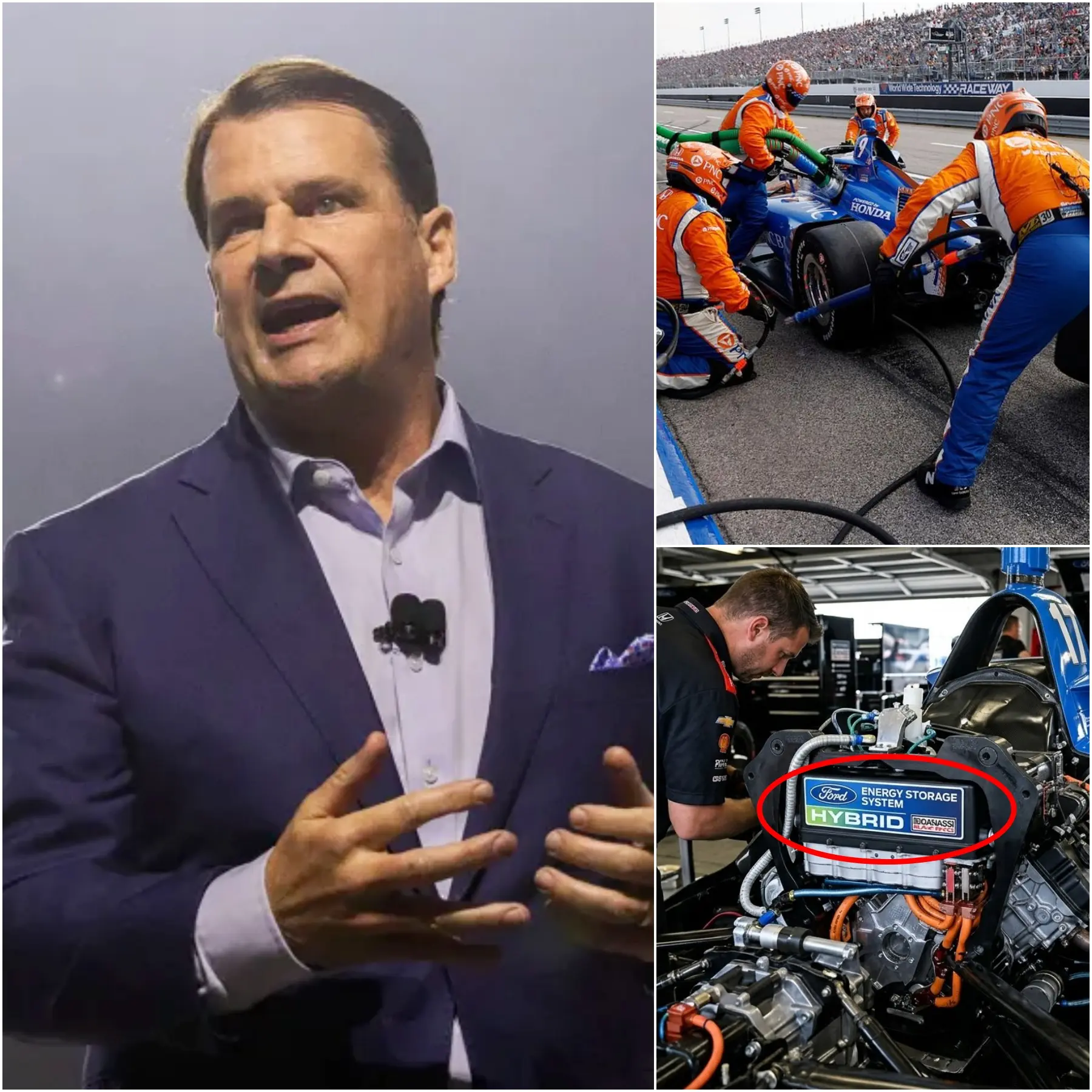 Cover Image for “What do those questions mean?” Ford and Honda recently held a joint press conference in the US, refuting rumors that Honda was using backup batteries for its Indycar race cars in response to journalists’ questions about backup batteries.