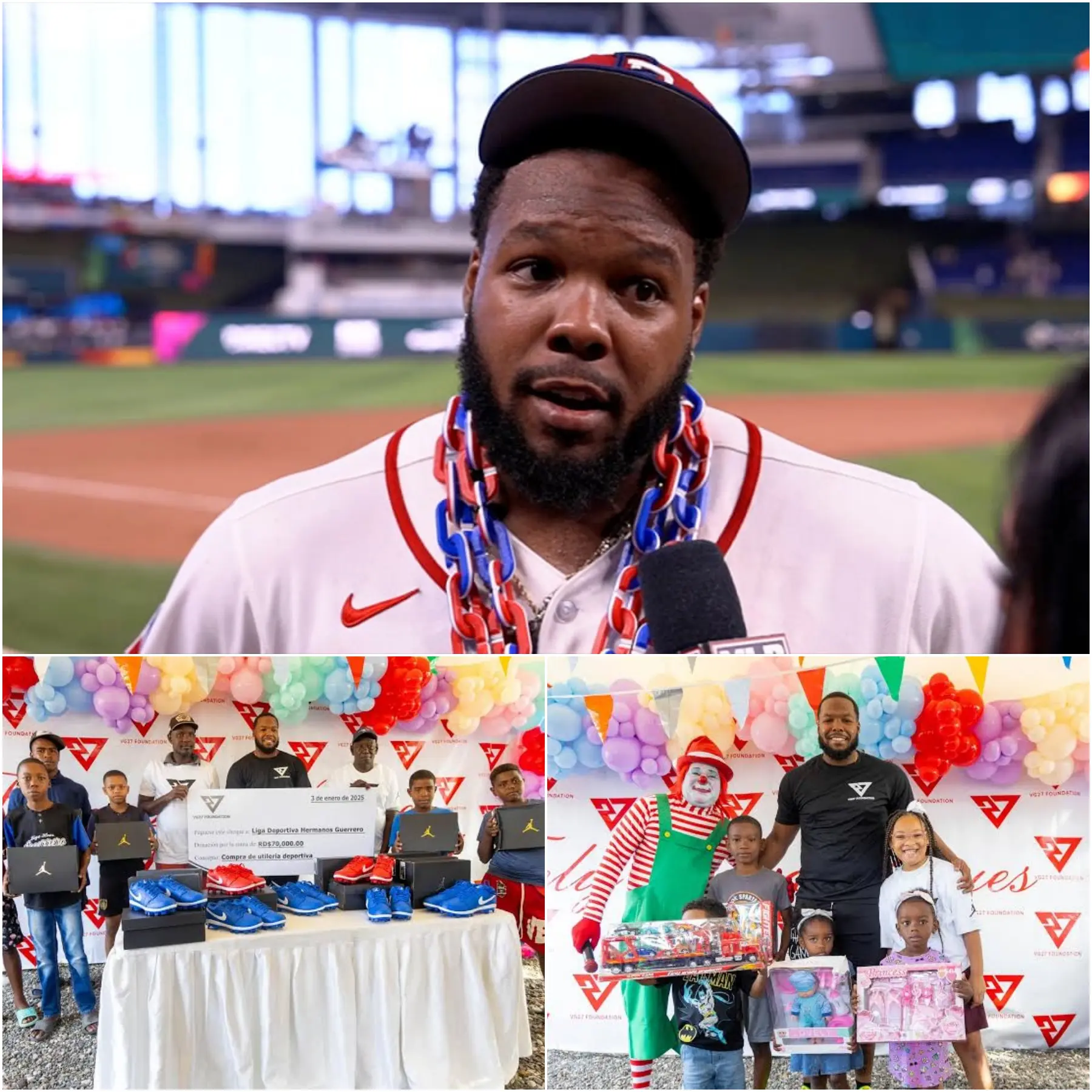 Cover Image for RECENTLY: Blue Jays star Vladimir Guerrero officially establishes a fund to support children with stuttering – A journey to transform childhood pain into hope for thousands of children.