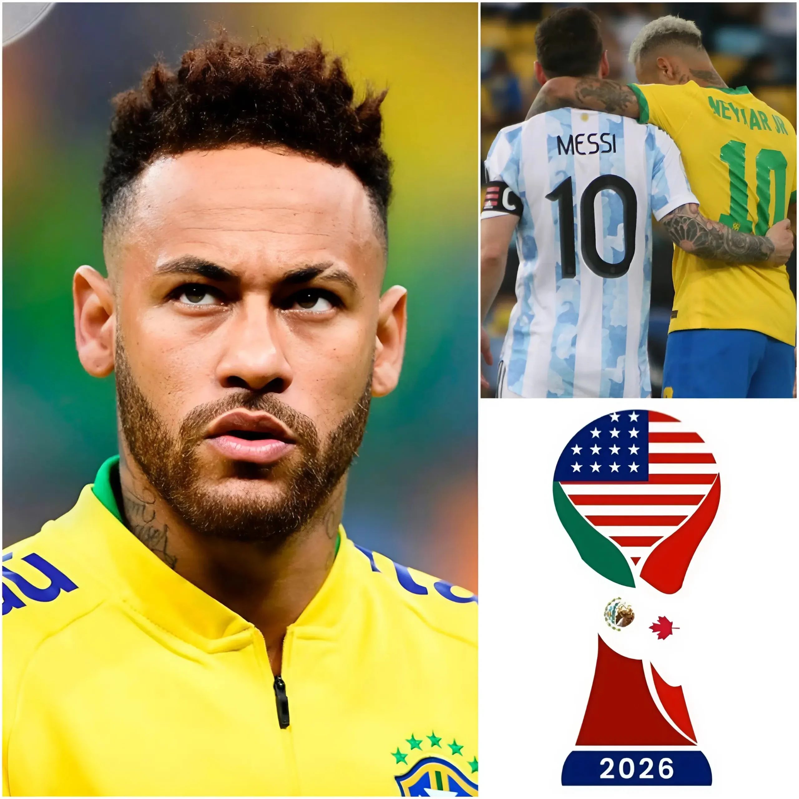 Cover Image for “I WILL NOT GO TO THAT COUNTRY TO PARTICIPATE IN THE WORLD CUP. IT’S RIDICULOUS THAT THEY ARE RUINING FOOTBALL’S BIGGEST FESTIVAL IN THIS WAY…” — Brazilian star Neymar has unexpectedly refused the opportunity to take part in the 2026 FIFA World Cup for a reason no one anticipated.