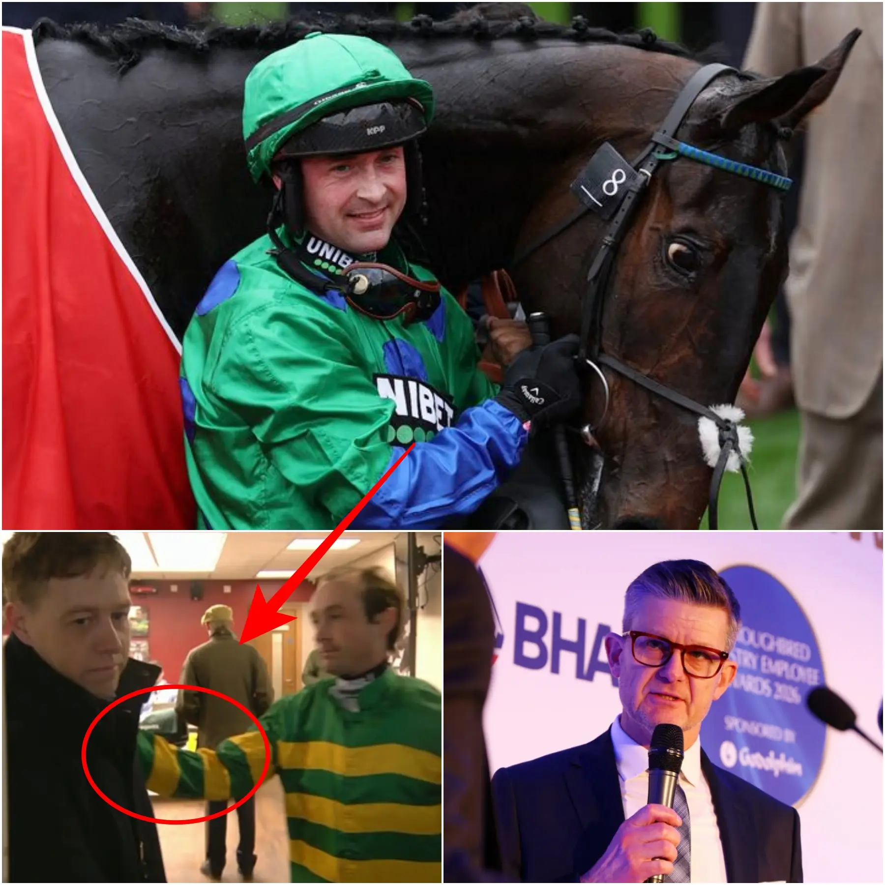 Cover Image for “I DON’T RESPECT HIM JUST BECAUSE HE IS BLACK…” Jockey Nico de Boinville SHOCKED THE WORLD with his horrific racist remarks directed at jockey Declan Queally