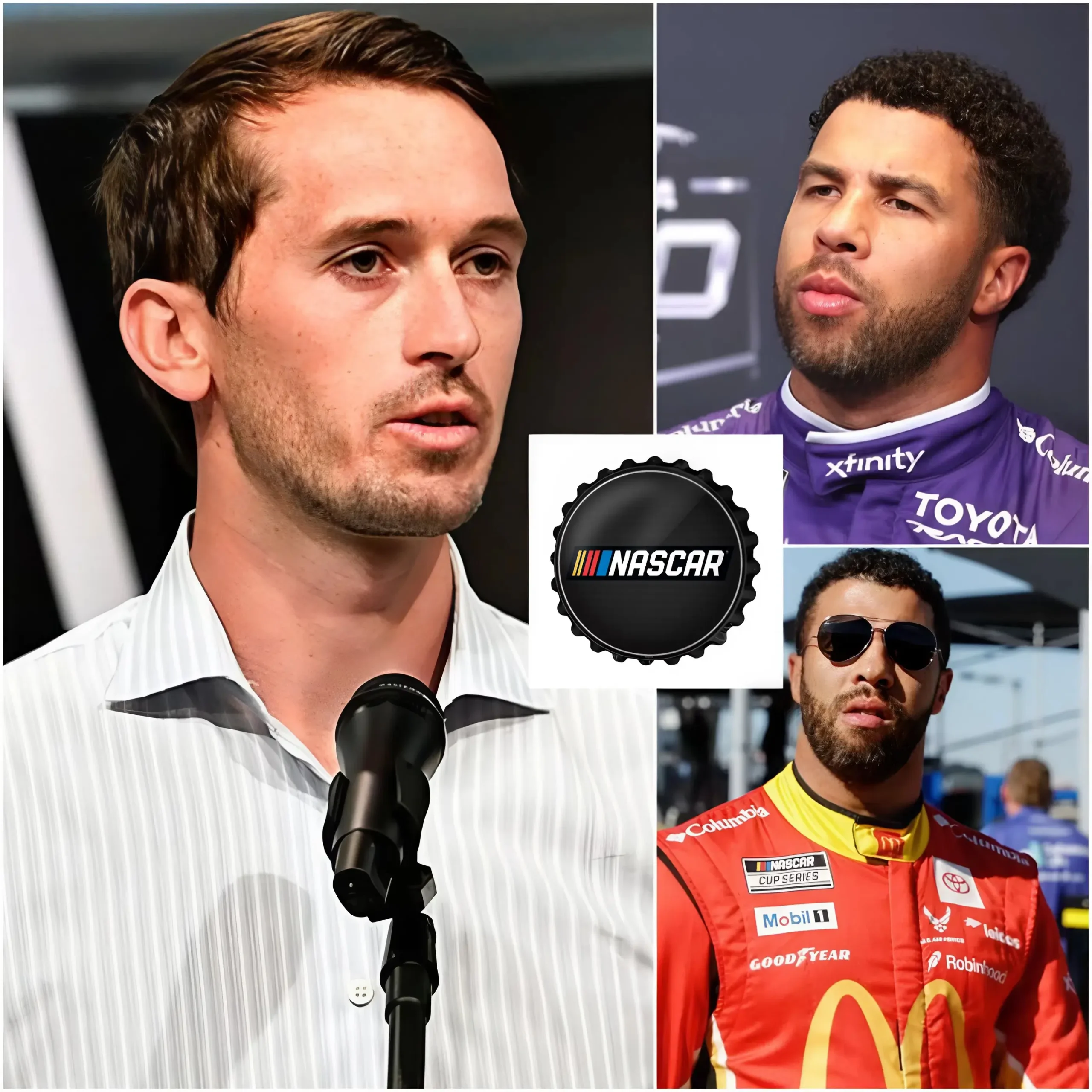 Cover Image for BREAKING NEWS🔴 9 NASCAR teams file a lawsuit demanding Bubba Wallace be permanently banned from NASCAR, claiming “He whines like a woman,” and pressuring NASCAR CEO Ben Kennedy to make an immediate decision.