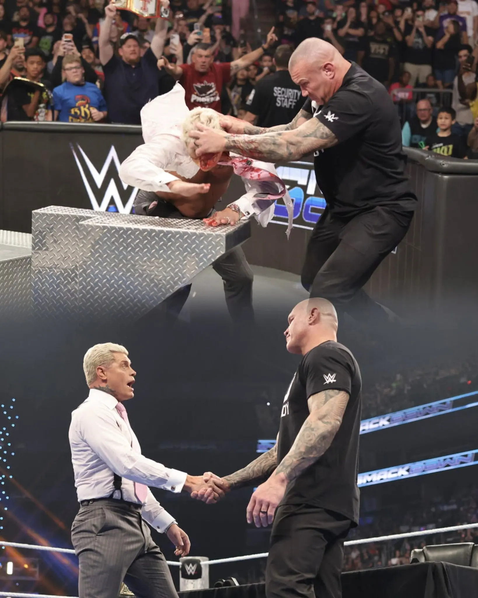 Cover Image for 🔥 Cody was stunned by Randy Orton’s sudden heel turn on last night’s SmackDown 👇