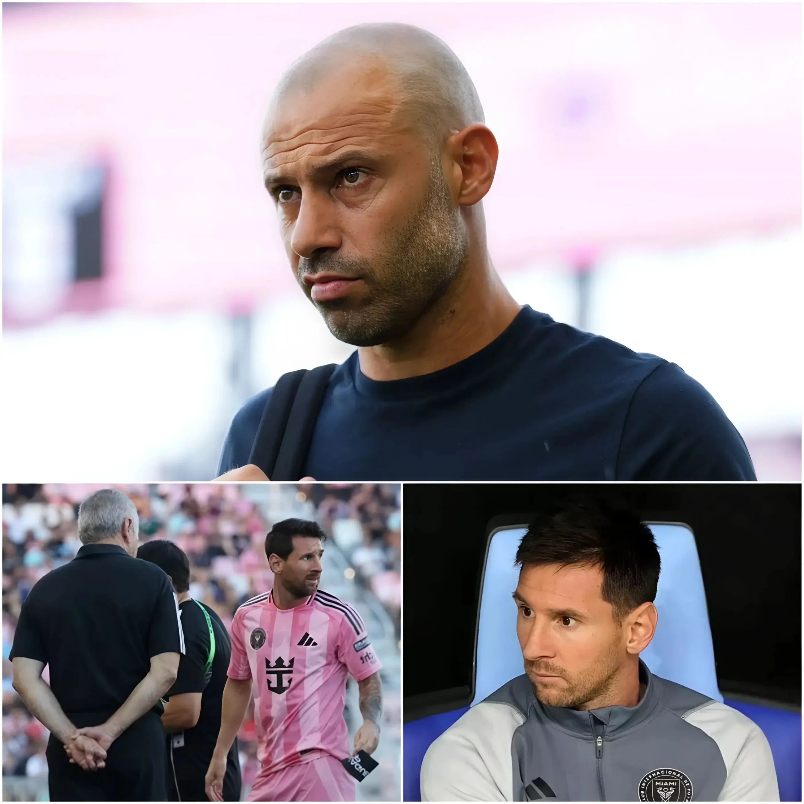 Cover Image for Coach Javier Mascherano has unexpectedly revealed the reason why Lionel Messi did not take part in the match between Charlotte FC and Inter Miami CF. The condition of the Argentine superstar is reportedly developing in a negative direction, leaving many fans deeply concerned. ⚽