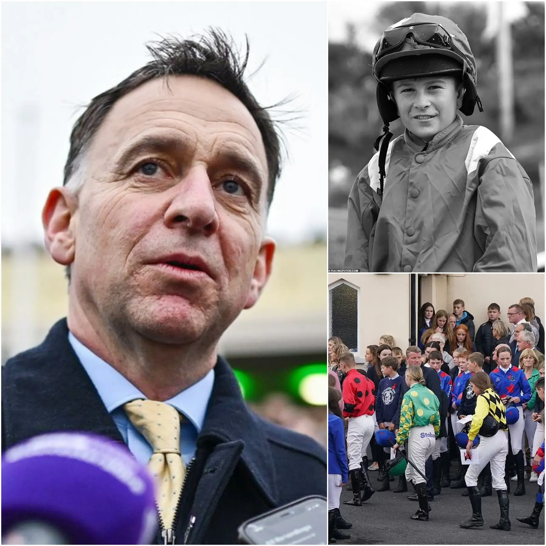 Cover Image for “THE PAINFUL JOURNEY OF A TALENTED HORSE CHANNEL” In his grief, talented jockey Henry de Bromhead delivered a tearful tribute to his beloved son – the victim of a fateful fall from horseback at the Glenbeigh Race Festival in Kerry County.