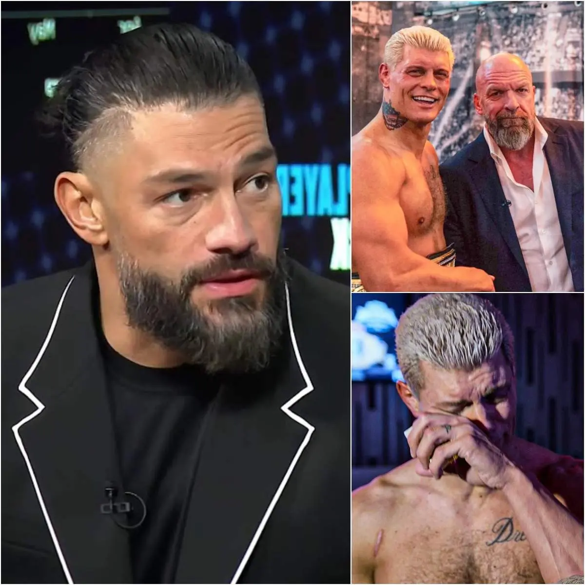Cover Image for Breaking news: Roman Reigns has just issued an ultimatum to WWE and Triple H, announcing that he will leave WWE permanently if they continue to favor Cody Rhodes. This forces WWE into a difficult position where they must choose between one of their two major stars.