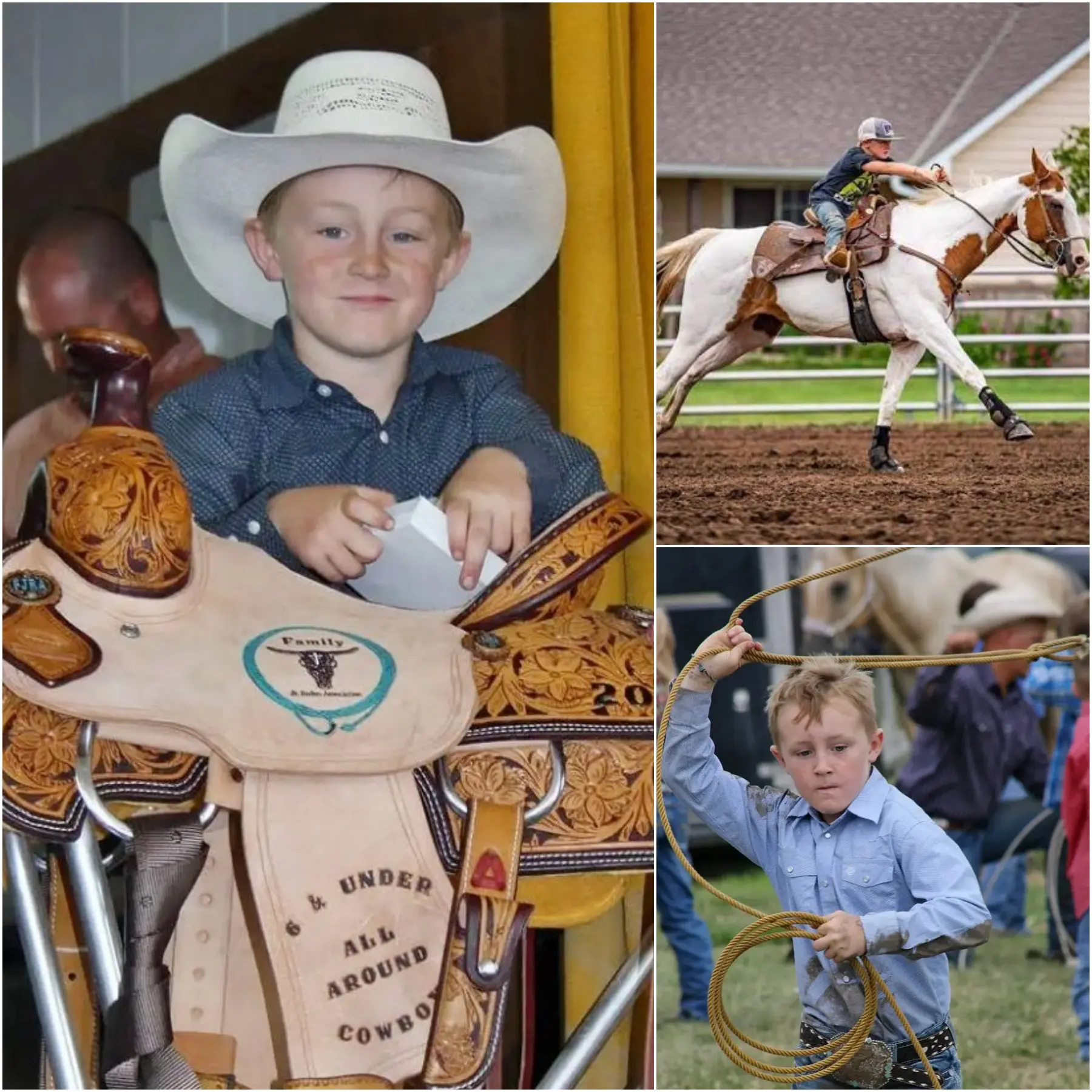 Cover Image for 🚨“I can’t breathe… I want to live…” — The last words of a 7-year-old boy who dreamed of becoming a rodeo athlete, leaving the entire community heartbroken.