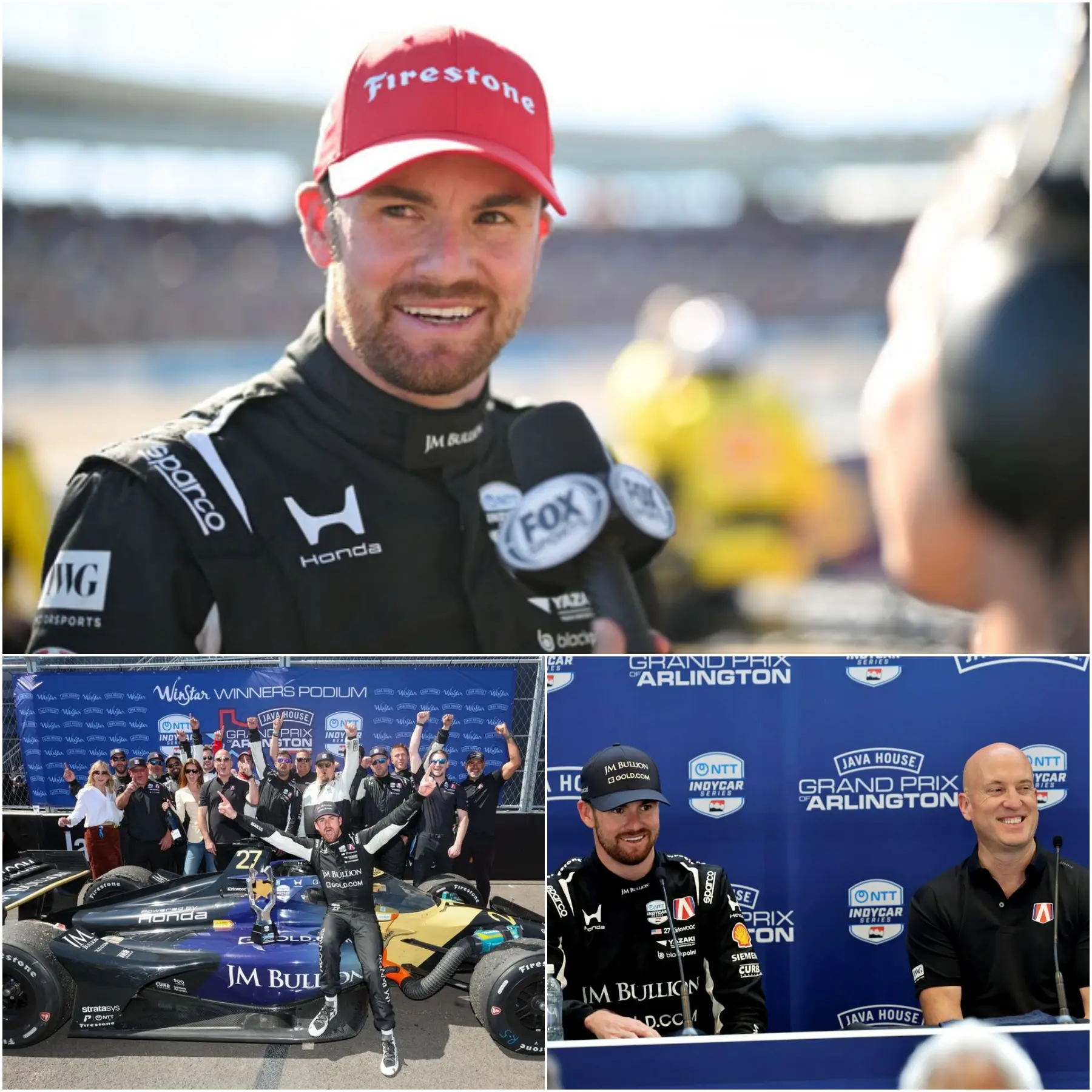 Cover Image for “He’s not just a champion, he’s… a true king!” Just hours after Kyle Kirkwood’s victory following his victory over reigning champion Alex Palou in the final laps