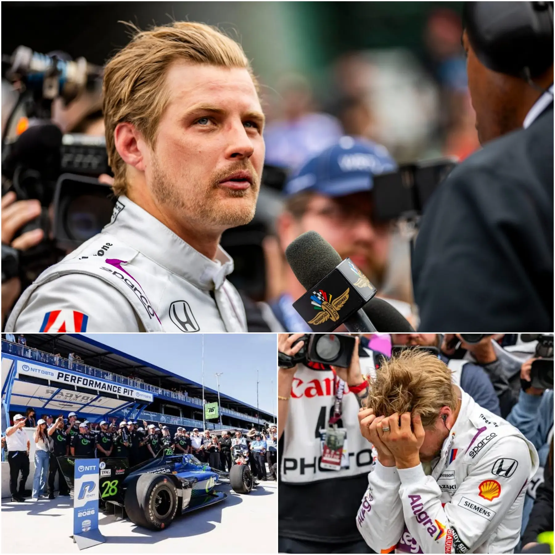Cover Image for 🚨BREAKING THE SILENCE: Marcus Ericsson unexpectedly admits “I’m not myself anymore” during his slump in IndyCar before returning to Arlington and revealing shocking details about what he went through recently, leaving fans completely unprepared.