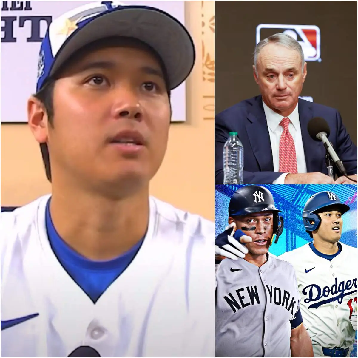 Cover Image for Breaking news: Shohei Ohtani has just issued an ultimatum to MLB and Rob Manfred, announcing that he will leave MLB permanently if they continue to favor Aaron Judge. This puts MLB in a difficult position, forcing them to choose between one of their two biggest stars.