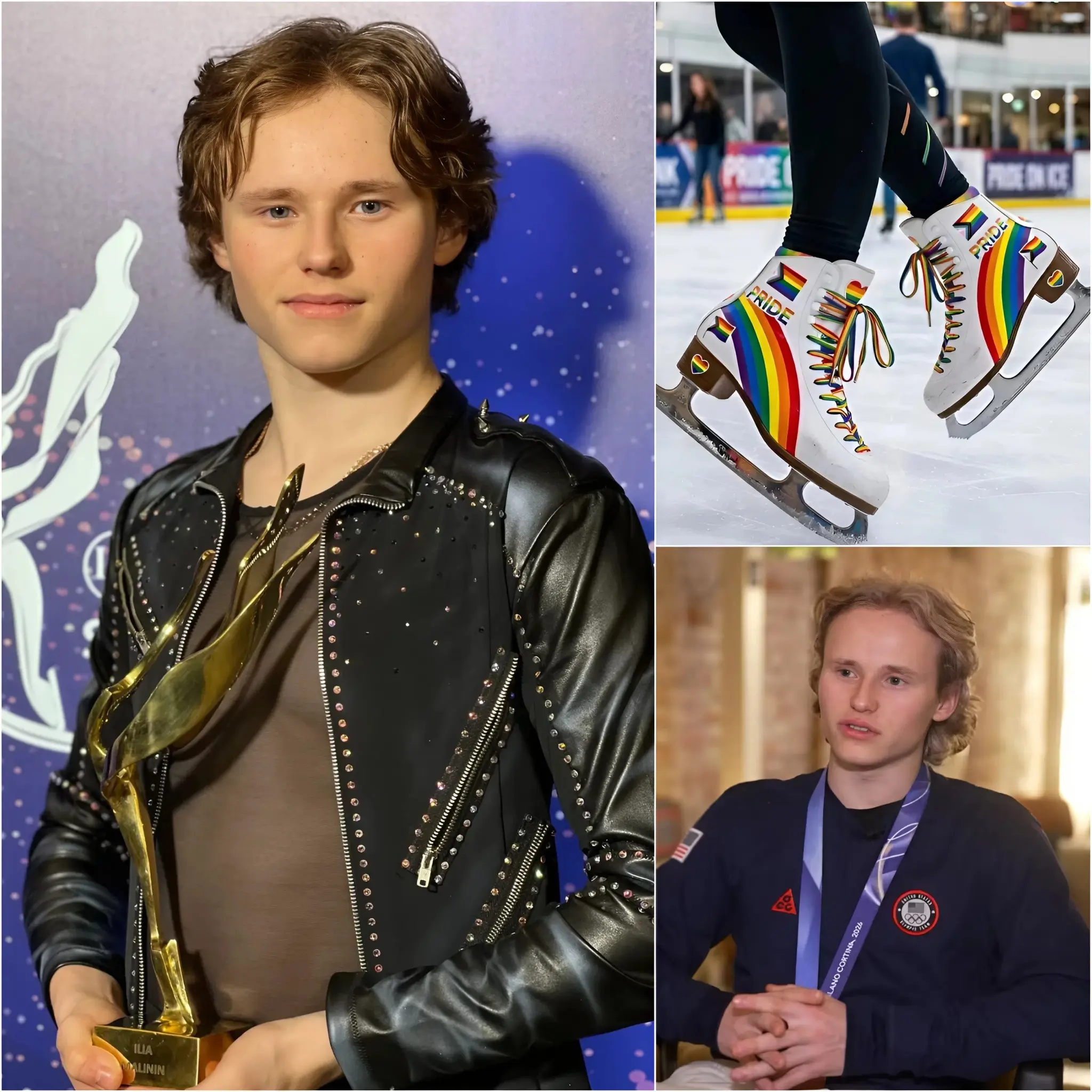 Cover Image for 🚨😱 BREAKING CONTROVERSY: Ilia Malinin reportedly declares he will refuse to wear skates featuring the LGBT rainbow symbol at the World Figure Skating Championships.