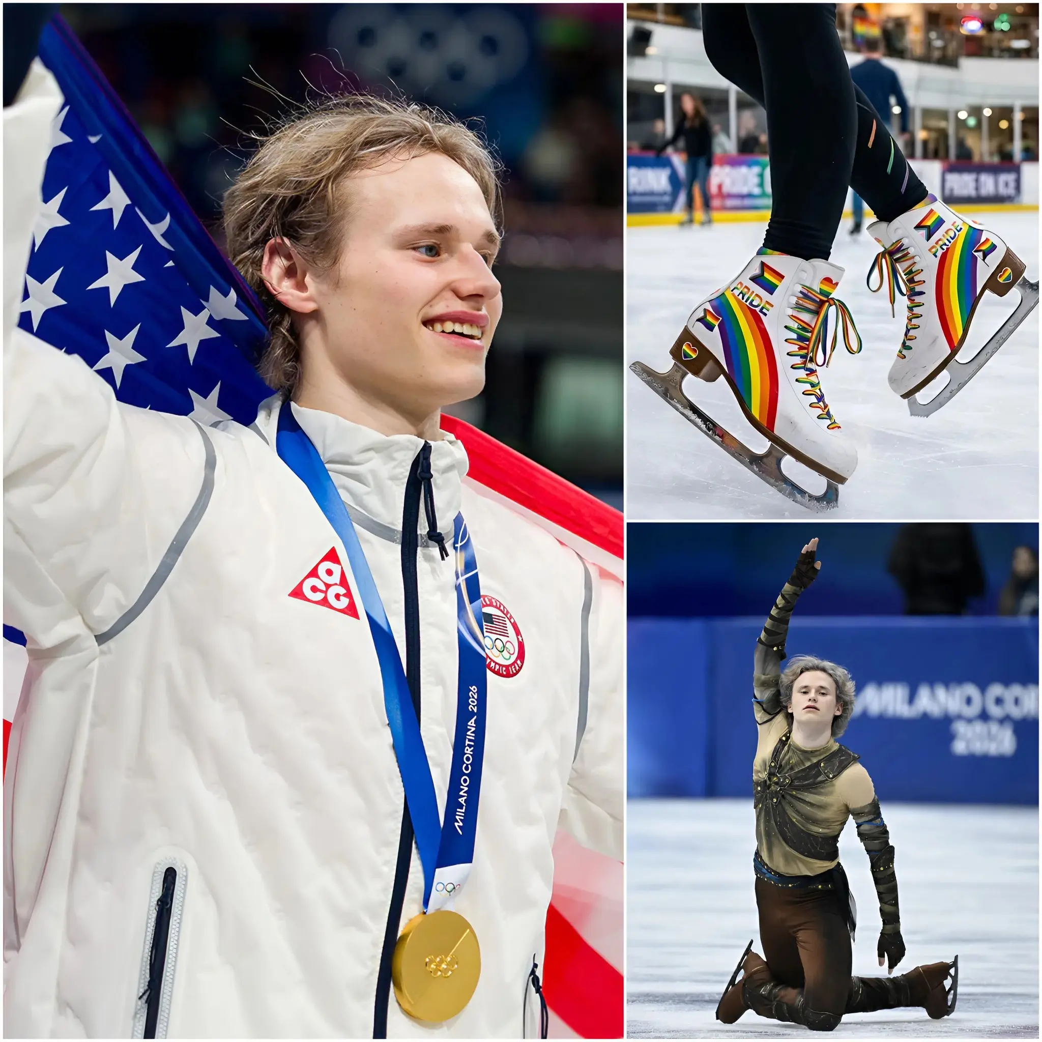 Cover Image for 🚨😱 BREAKING NEWS: Ilia Malinin is reportedly said to have declared that he will not wear skates featuring the LGBT rainbow symbol at the World Figure Skating Championships.