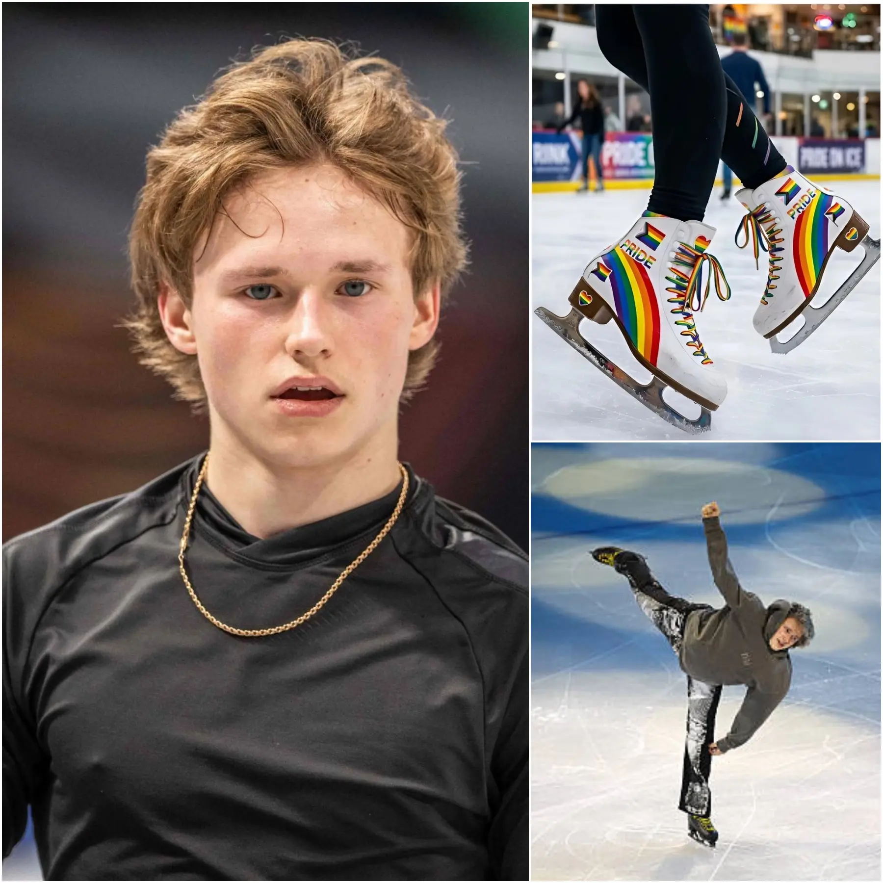 Cover Image for 🚨 TENSION DETAILS: Reports indicate Ilia Malinin has stated she will not be wearing skates with the LGBT rainbow symbol at the World Figure Skating Championships.