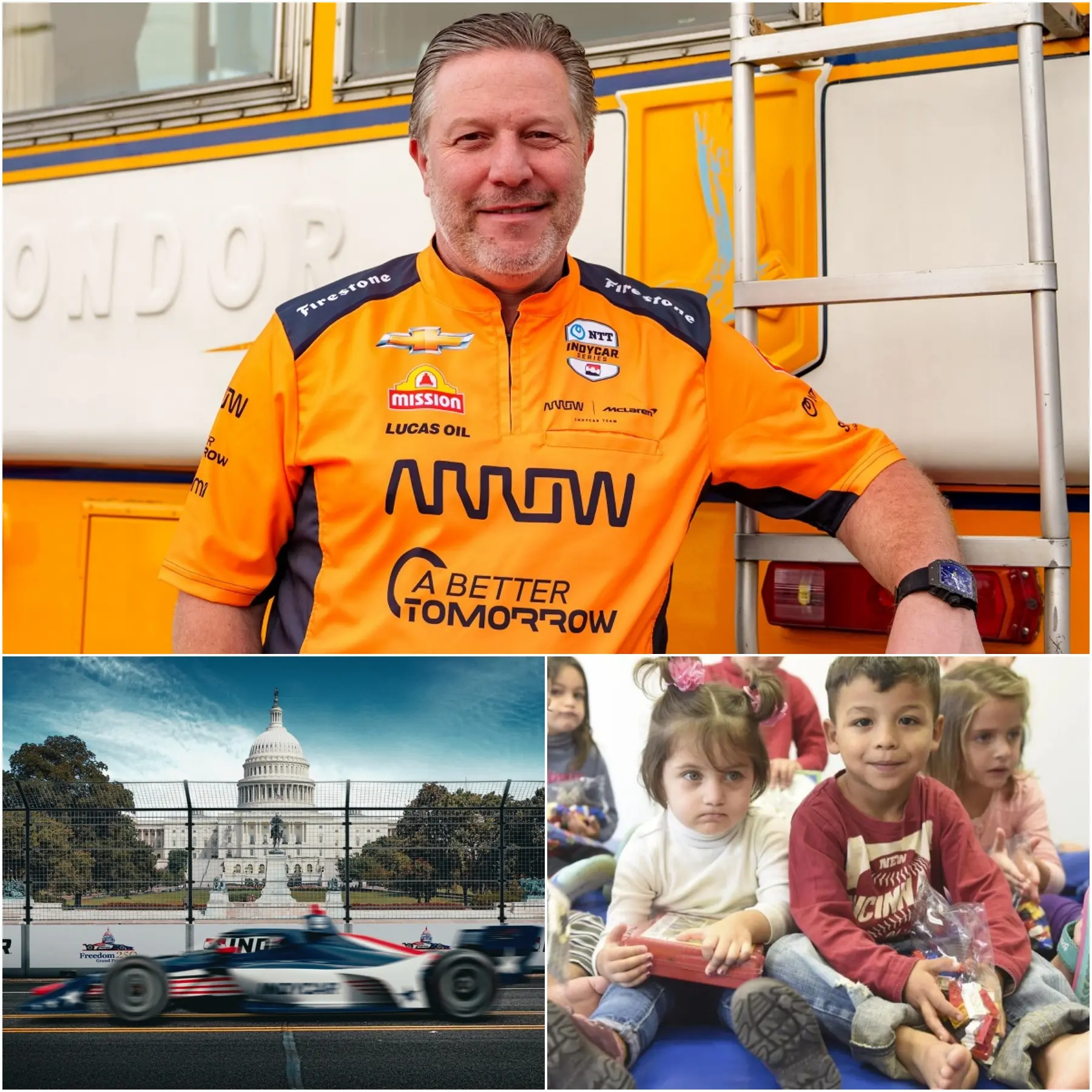 Cover Image for “AMAZING!” Zak Brown unexpectedly spent 80 million to promote IndyCar internationally, with all profits going to charity for children with life-threatening illnesses around the world.