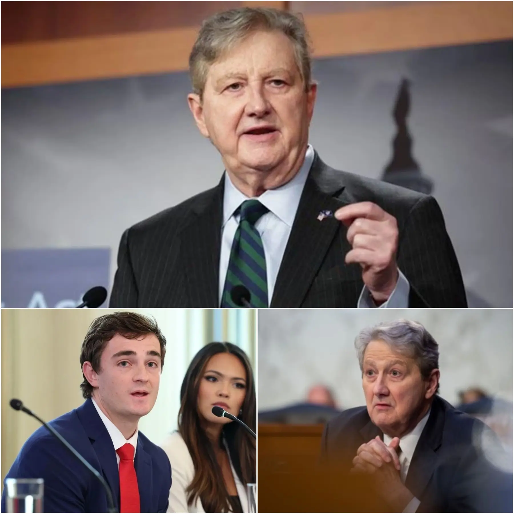 Cover Image for 🚨URGENT NEWS: Senator John Neely Kennedy demands YouTuber Nick Shirley explain $30 million! — Senator John Neely Kennedy has publicly criticized Nick Shirley, relentlessly questioning him about his net worth allegedly skyrocketing by $30 million in less than two years, and urging Shirley to continue refusing a legal audit.