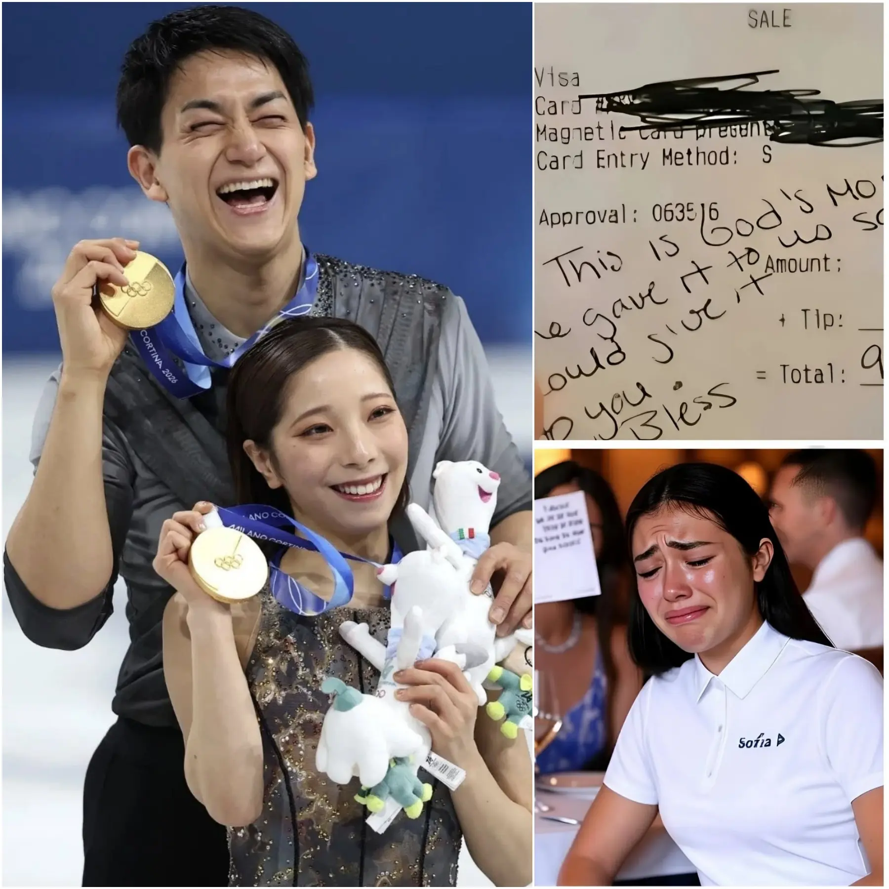 Cover Image for “HER’S LIFE CHANGED AFTER JUST ONE MEETING” Valentina, an 18-year-old waitress, had no idea she was serving the 2026 Olympic gold medal-winning couple at a lavish party.