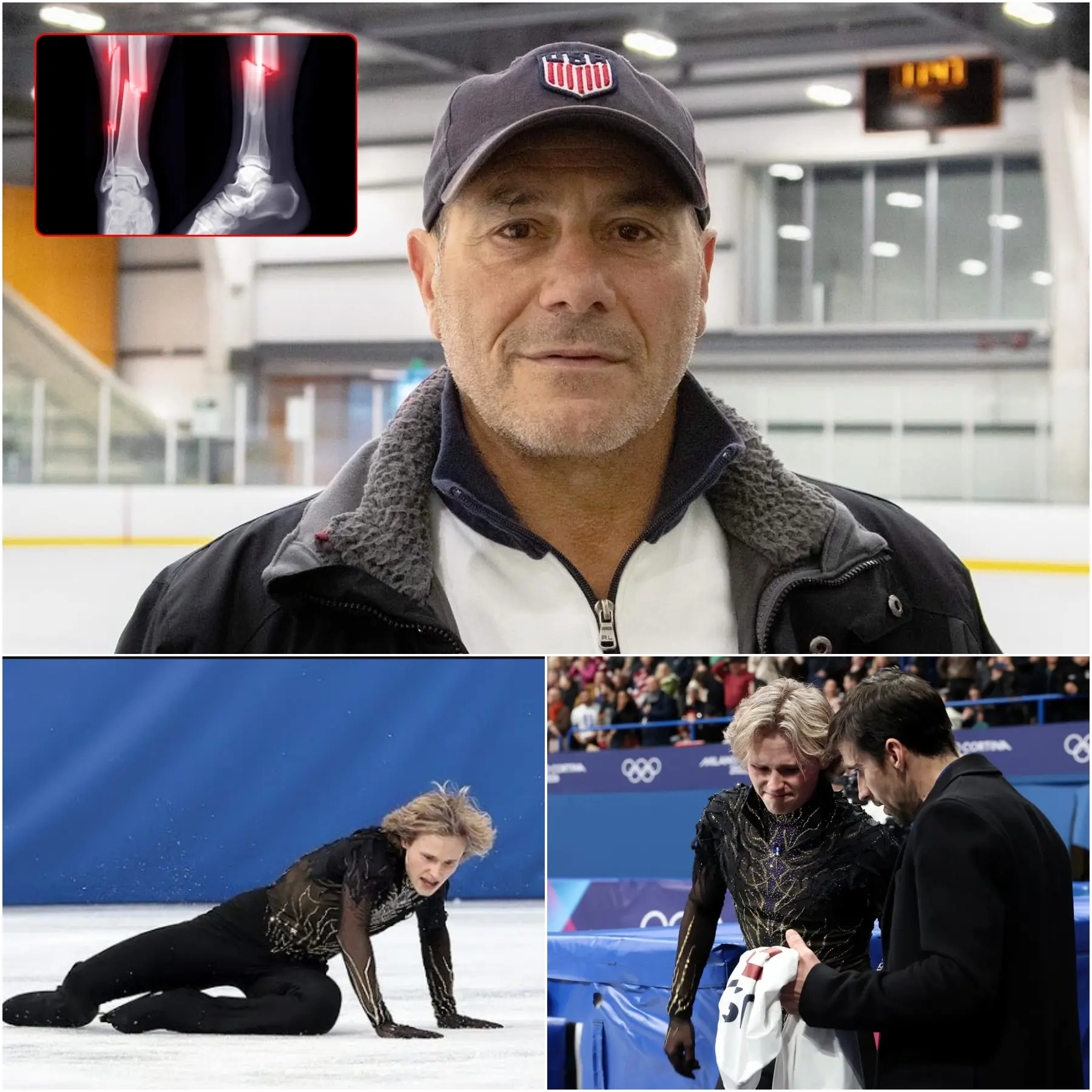 Cover Image for “HE’S ONLY 21 YEARS OLD, I HOPE HE’LL BE OKAY.” Coach Rafael Arutyunyan choked up with tears as he shared about Ilia Malinin’s condition after being attacked by American fans for a mistake in the men’s singles final at the Olympics.