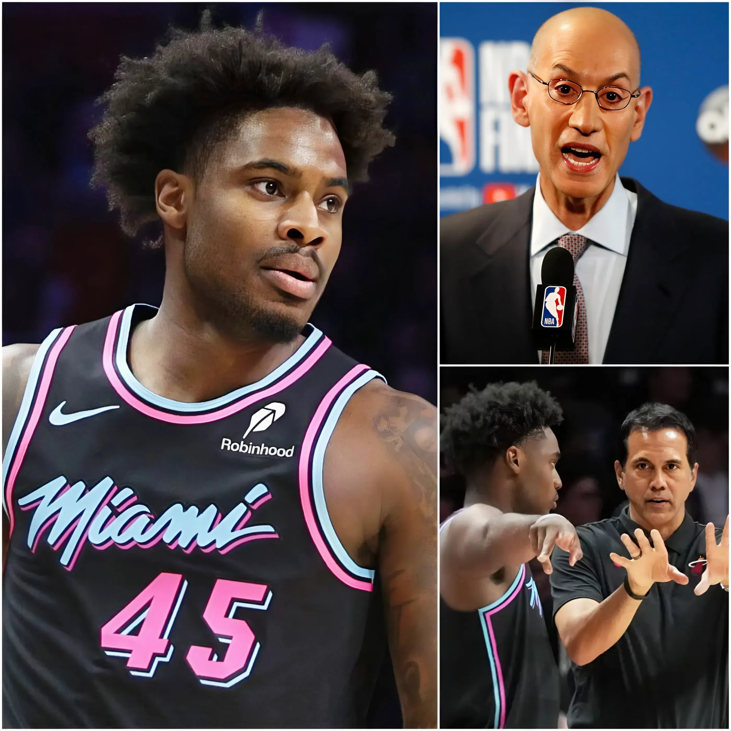 Cover Image for 🚨🔥 “HE’S A CHEATER! A DISGRACEFUL WIN!” — After Miami Heat’s heavy 134–126 loss to the Los Angeles Lakers, Davion Mitchell, visibly furious, pointed directly at Luka Dončić and loudly accused the Lakers star of using “performance-enhancing substances” to gain an unfair advantage.