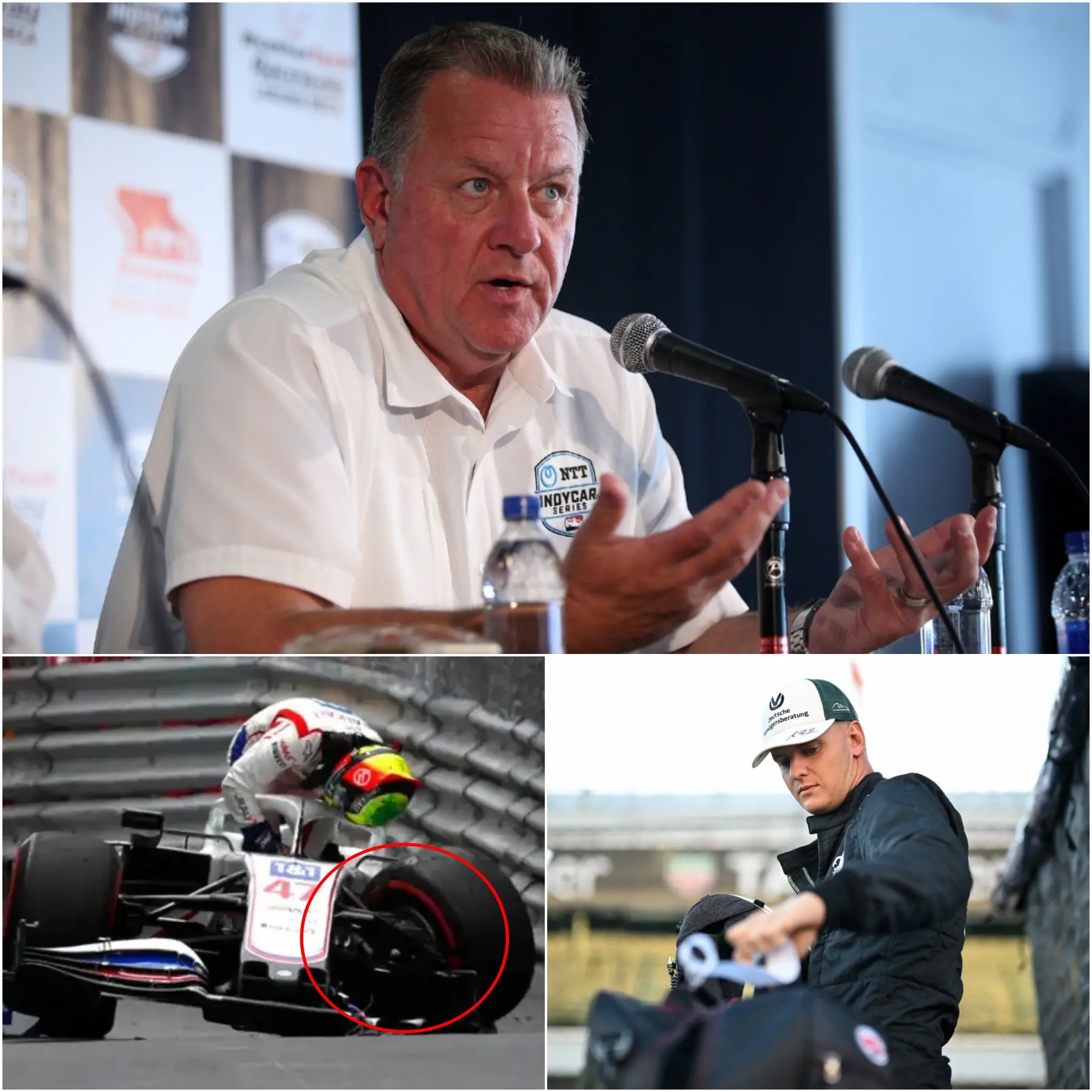 Cover Image for “I GAVE HIM A PRETTY GOOD FOUNDATION,” said Jay Frye, Chairman of the Lanigan Racing team, expressing doubts about the talent of driver Mick Schumacher