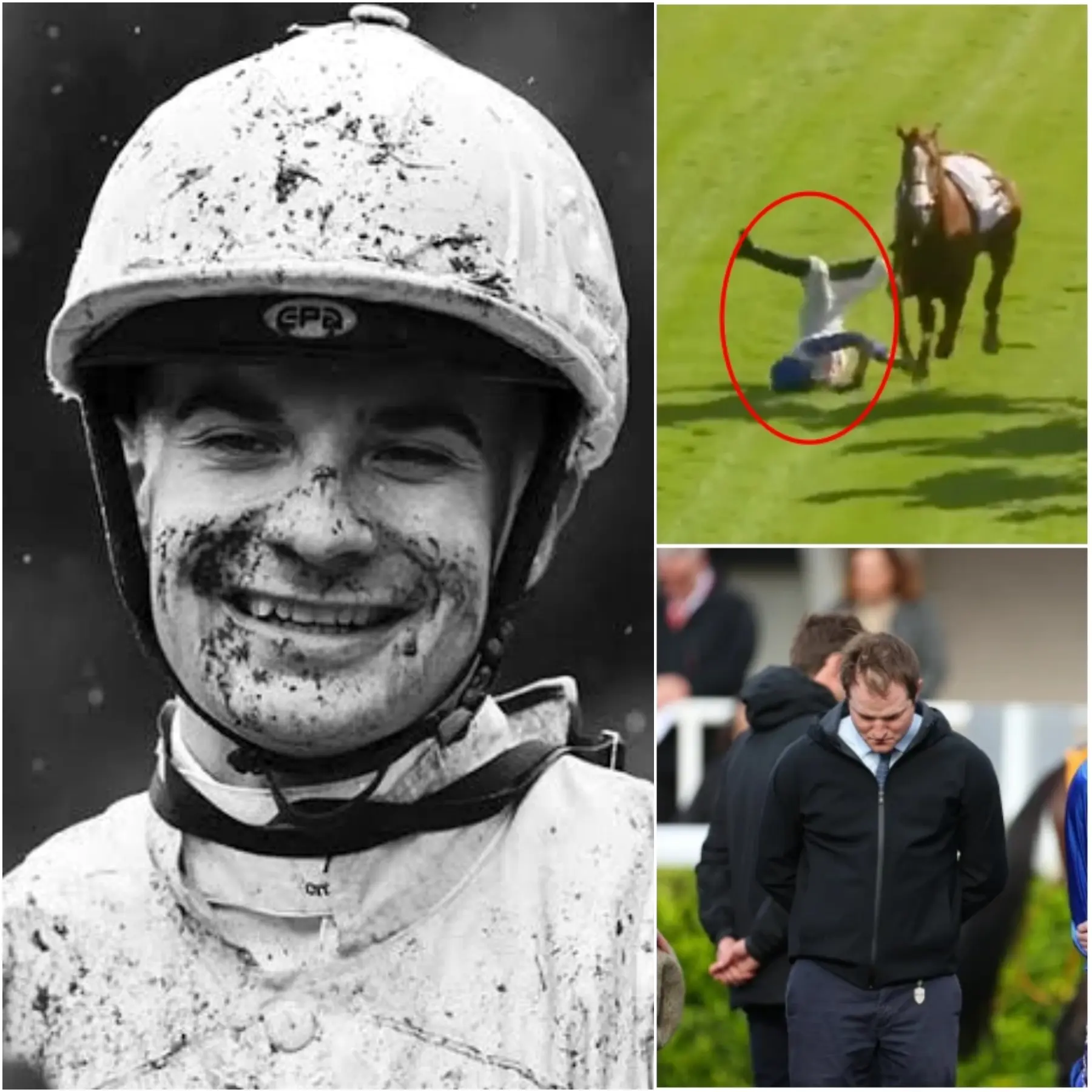Cover Image for “THE MOST TRAGIC ACCIDENT IN HORSE RACING HISTORY” Talented young jockey Stefano Cherchi fought for his life in hospital but died two weeks later, leaving his family and girlfriend in immeasurable grief after a horrific fall at the Canberra racecourse, shocking thousands of spectators in the stands. Full details in the comments below 👇👇